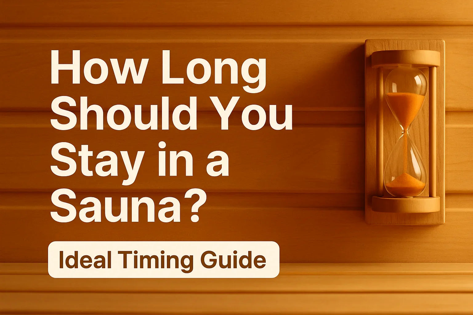 How Long Should You Stay in a Sauna? A Wellness-Focused Timing Guide Sauna Luxuries