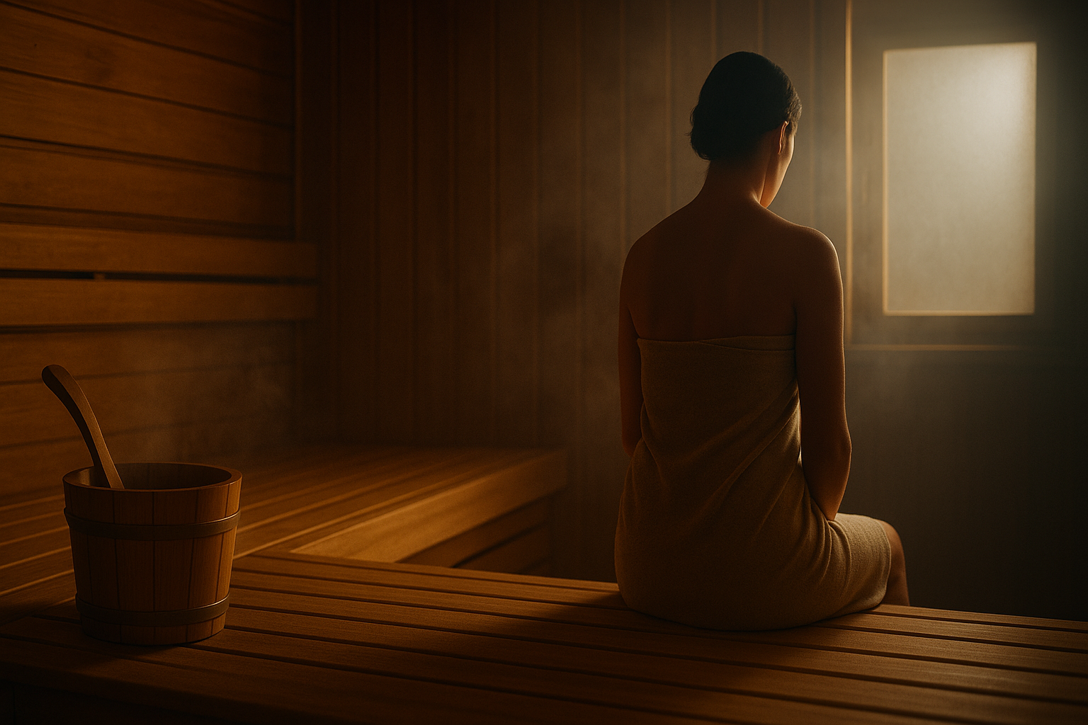 Relaxing in a Finnish sauna—natural stress relief and heart-health support