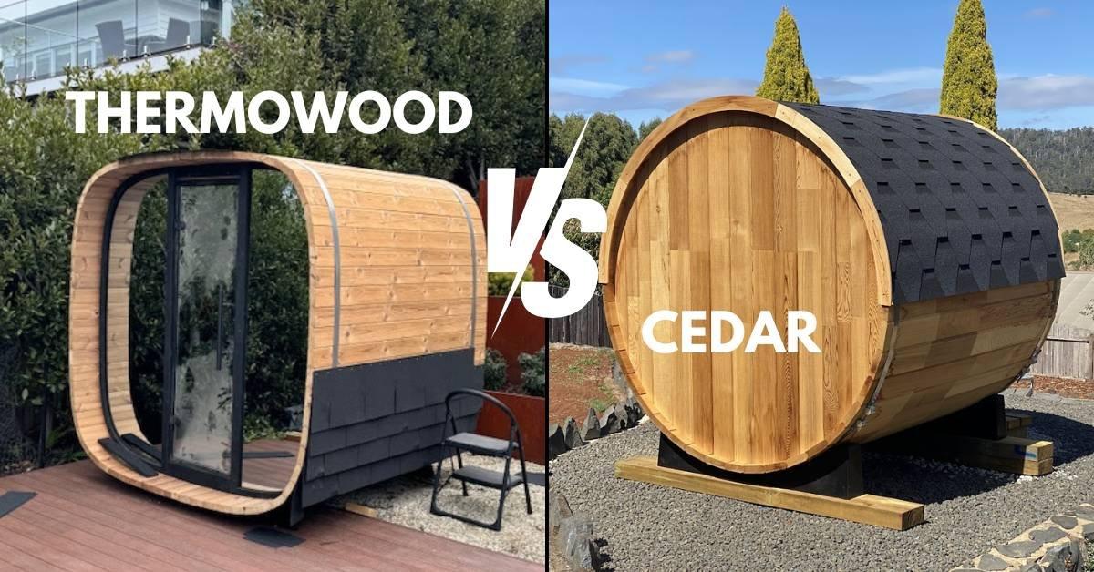 Cedar vs. Thermowood Saunas: What’s Best for Your Outdoor Space?