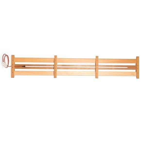 75" LED Lighted Cedar Sauna Backrest | Signature Curved or Flat Mount - Sauna Luxuries