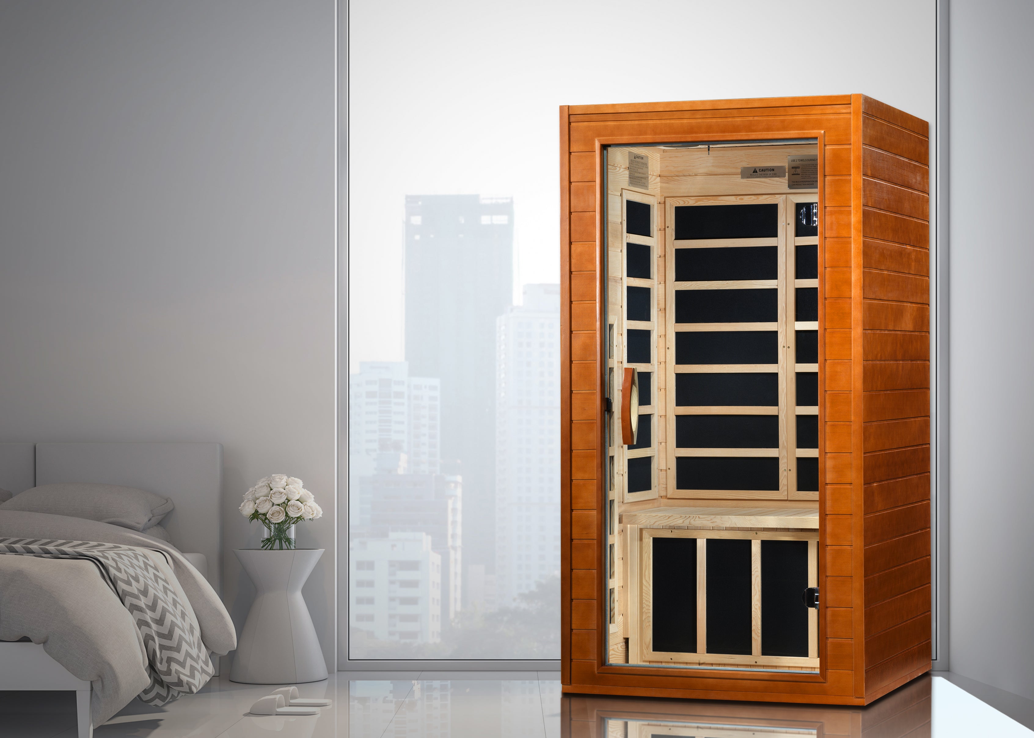 Dynamic Avila 1-2-person Low EMF FAR Infrared Sauna