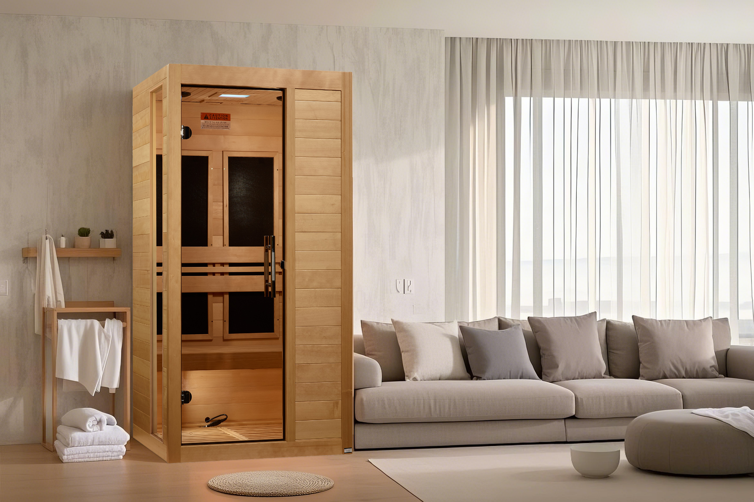 Dynamic Veneto 1–2 Person Low EMF Far Infrared Sauna