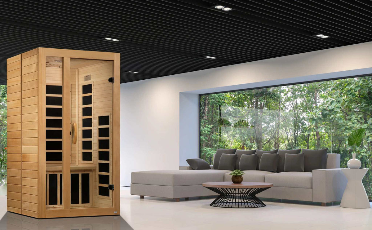 Dynamic Gracia 1-2-person Low EMF FAR Infrared Sauna - Sauna Luxuries