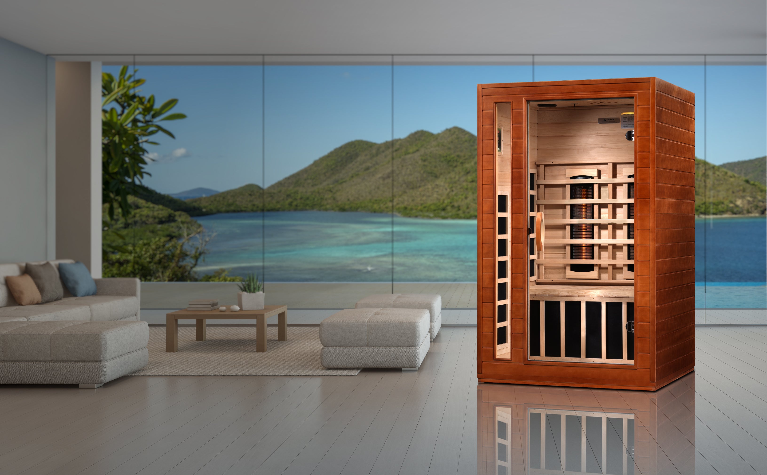 Dynamic Cardoba 2-Person Full Spectrum Near Zero EMF FAR Infrared Sauna