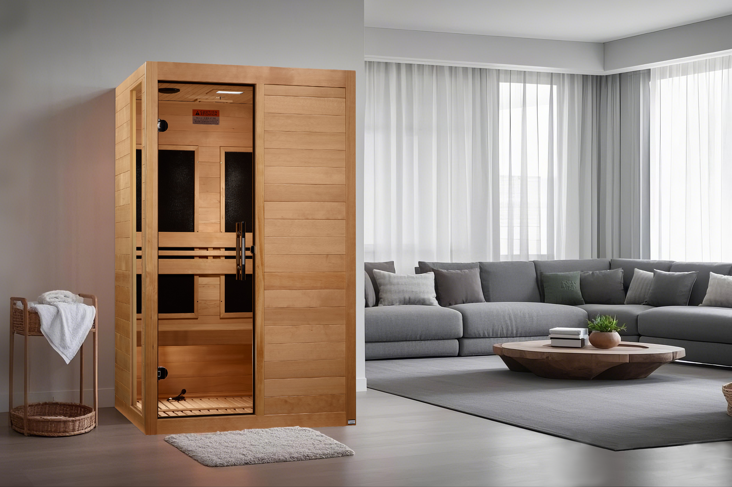 Dynamic Lucca 2-person Low EMF FAR Infrared Sauna