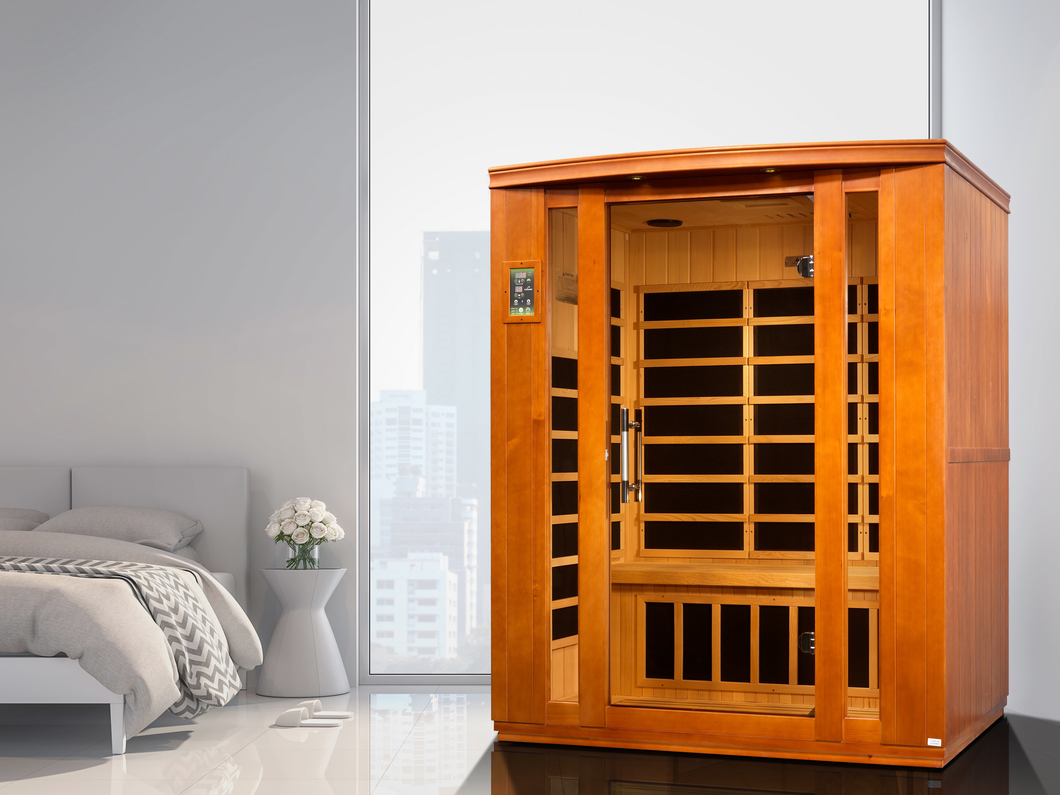 Dynamic Bellagio 3-person Low EMF FAR Infrared Sauna