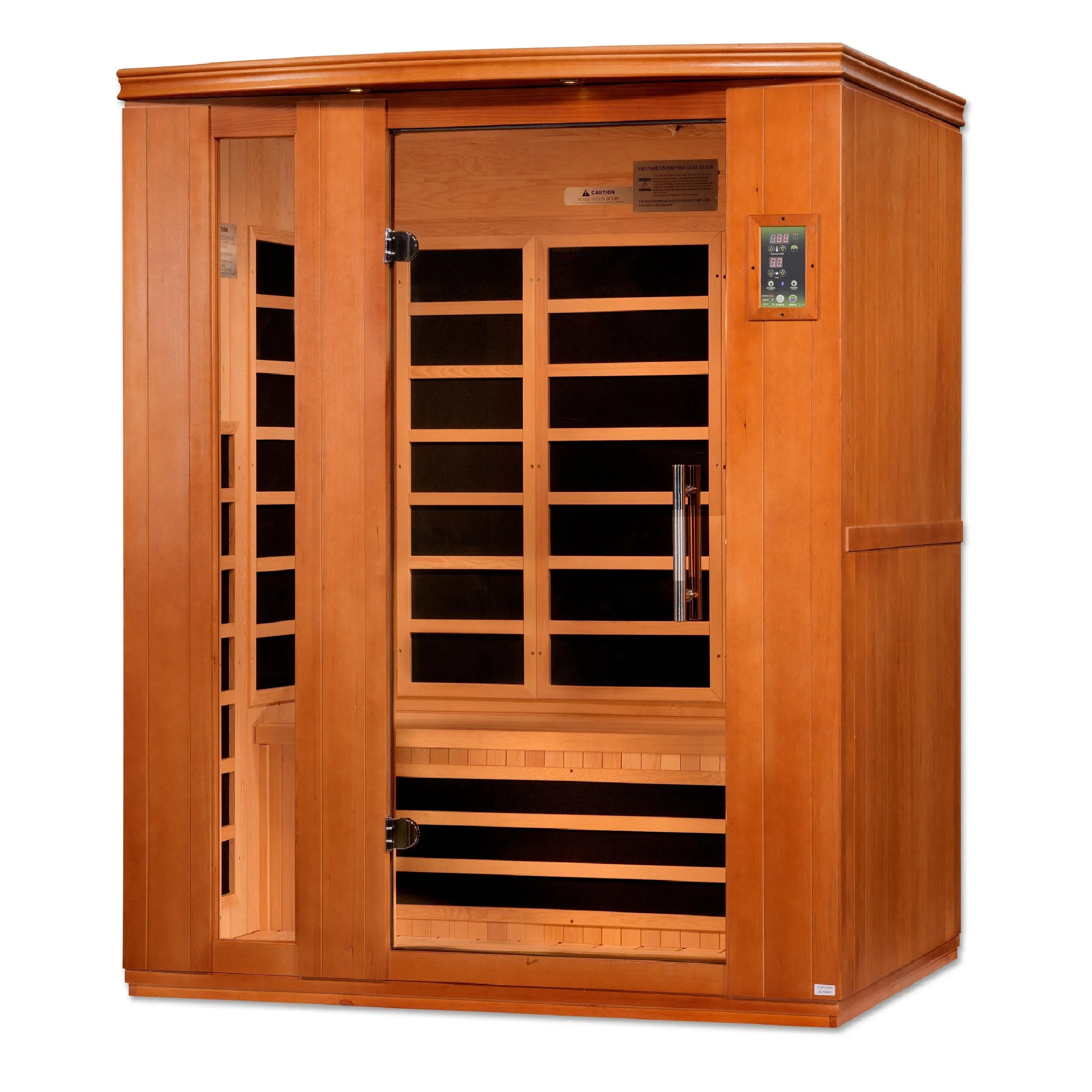 Dynamic Lugano Elite 3-person Ultra Low EMF FAR Infrared Sauna - Sauna Luxuries