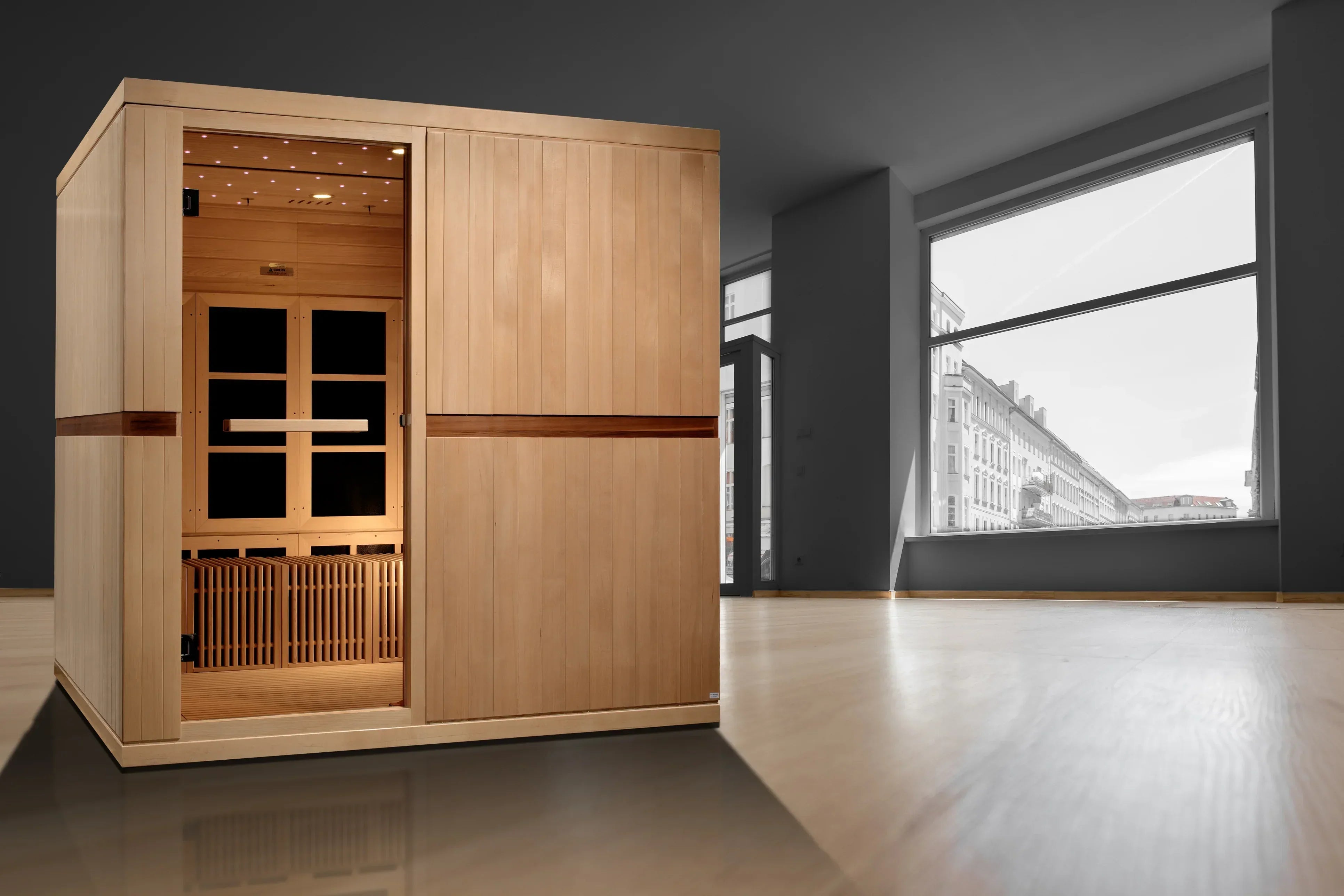 Golden Designs Catalonia 8-person Near Zero EMF FAR Infrared Sauna - Sauna Luxuries