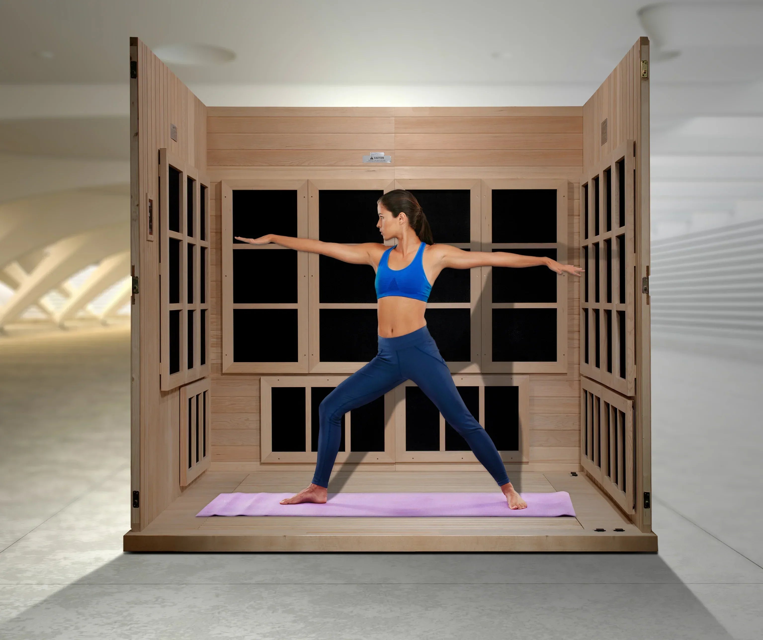 Golden Designs Catalonia 8-person Near Zero EMF FAR Infrared Sauna - Sauna Luxuries