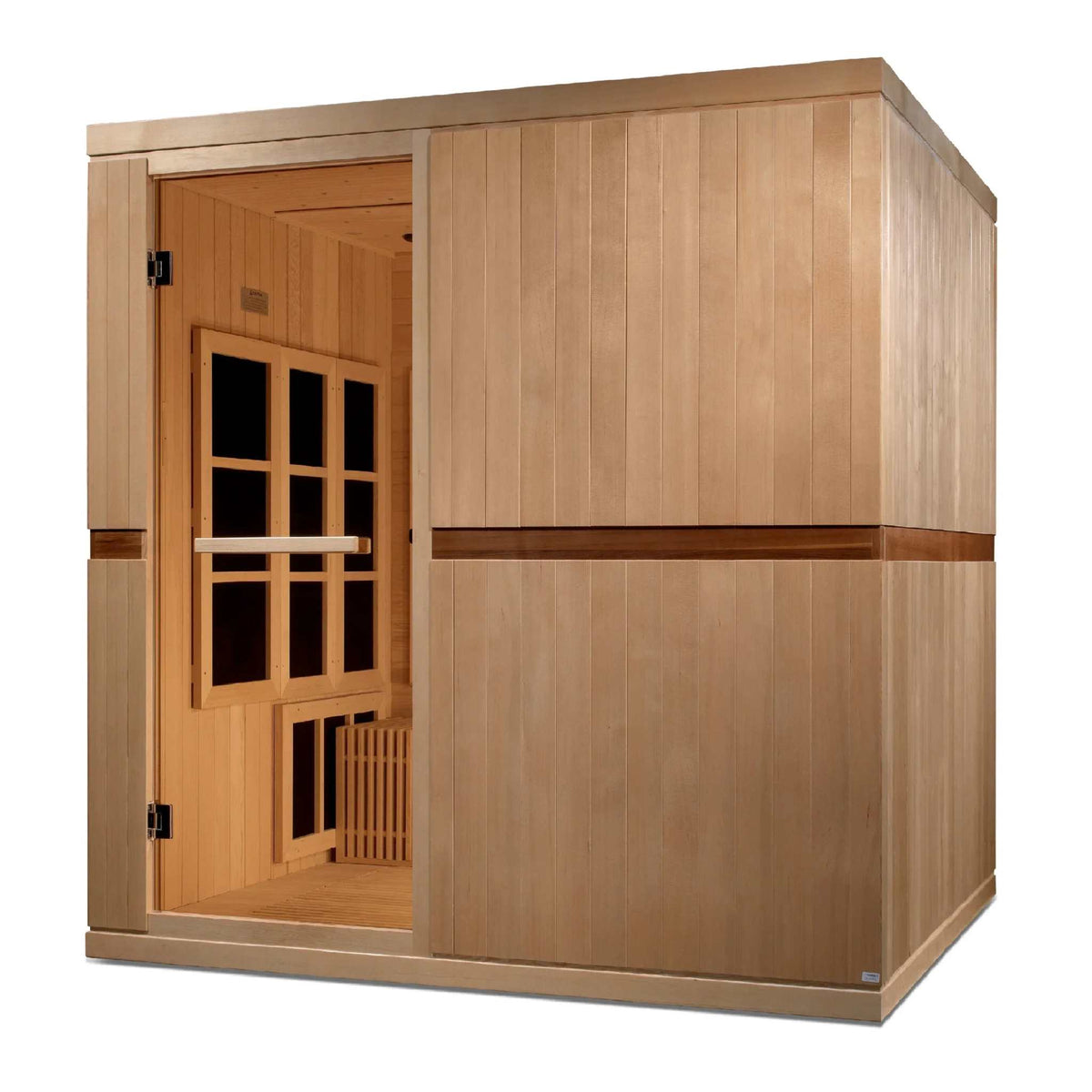 Golden Designs Catalonia 8-person Near Zero EMF FAR Infrared Sauna - Sauna Luxuries