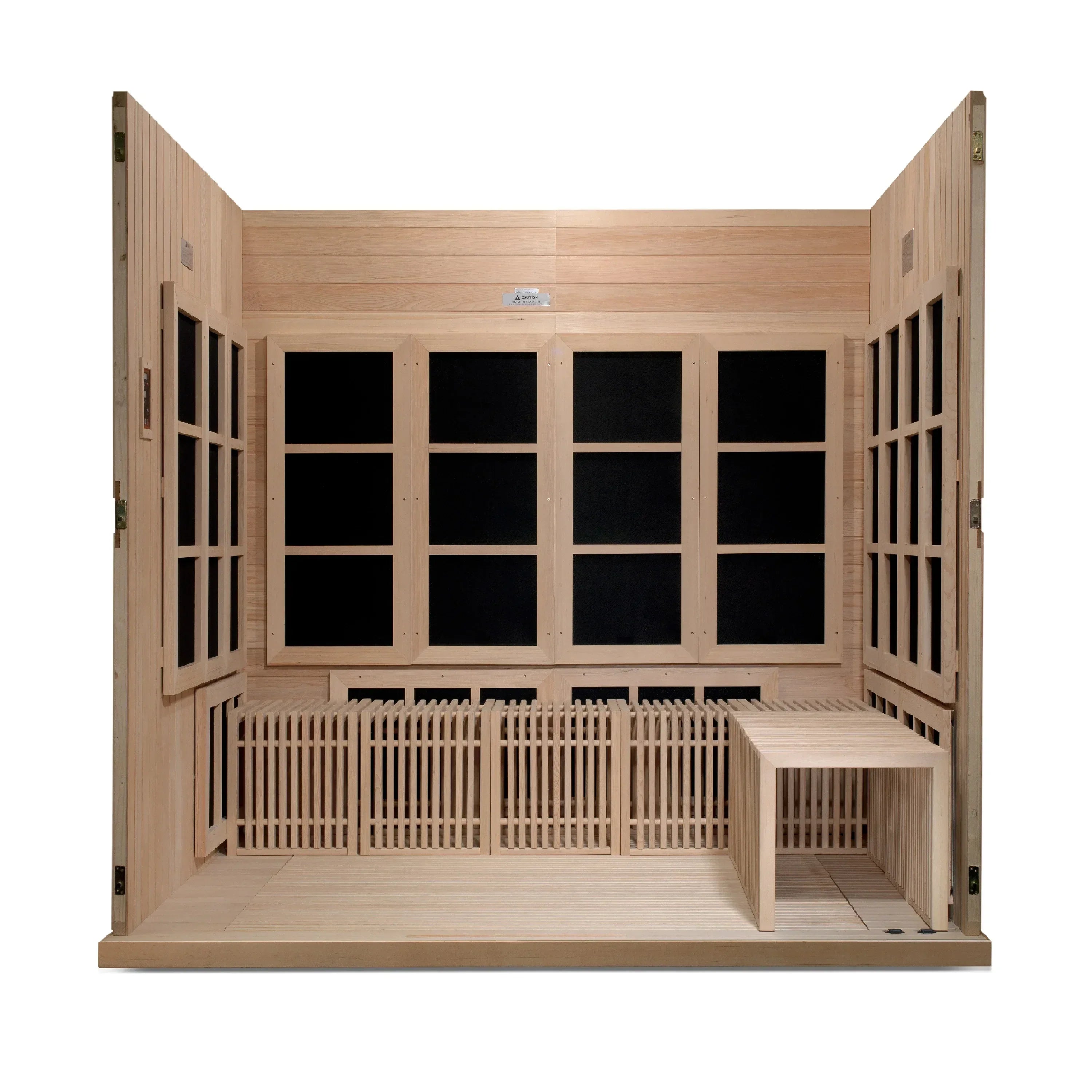 Golden Designs Catalonia 8-person Near Zero EMF FAR Infrared Sauna - Sauna Luxuries