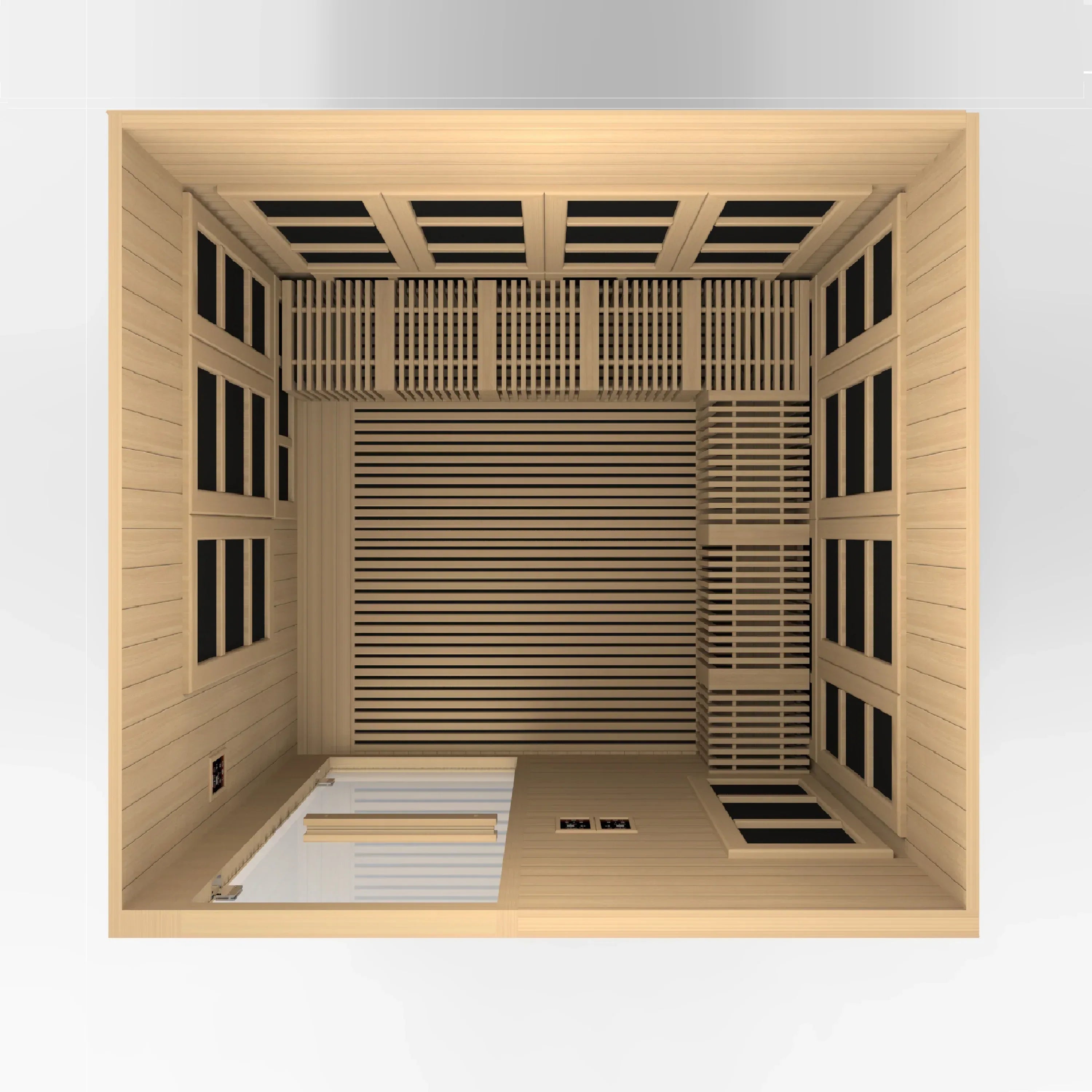 Golden Designs Catalonia 8-person Near Zero EMF FAR Infrared Sauna - Sauna Luxuries
