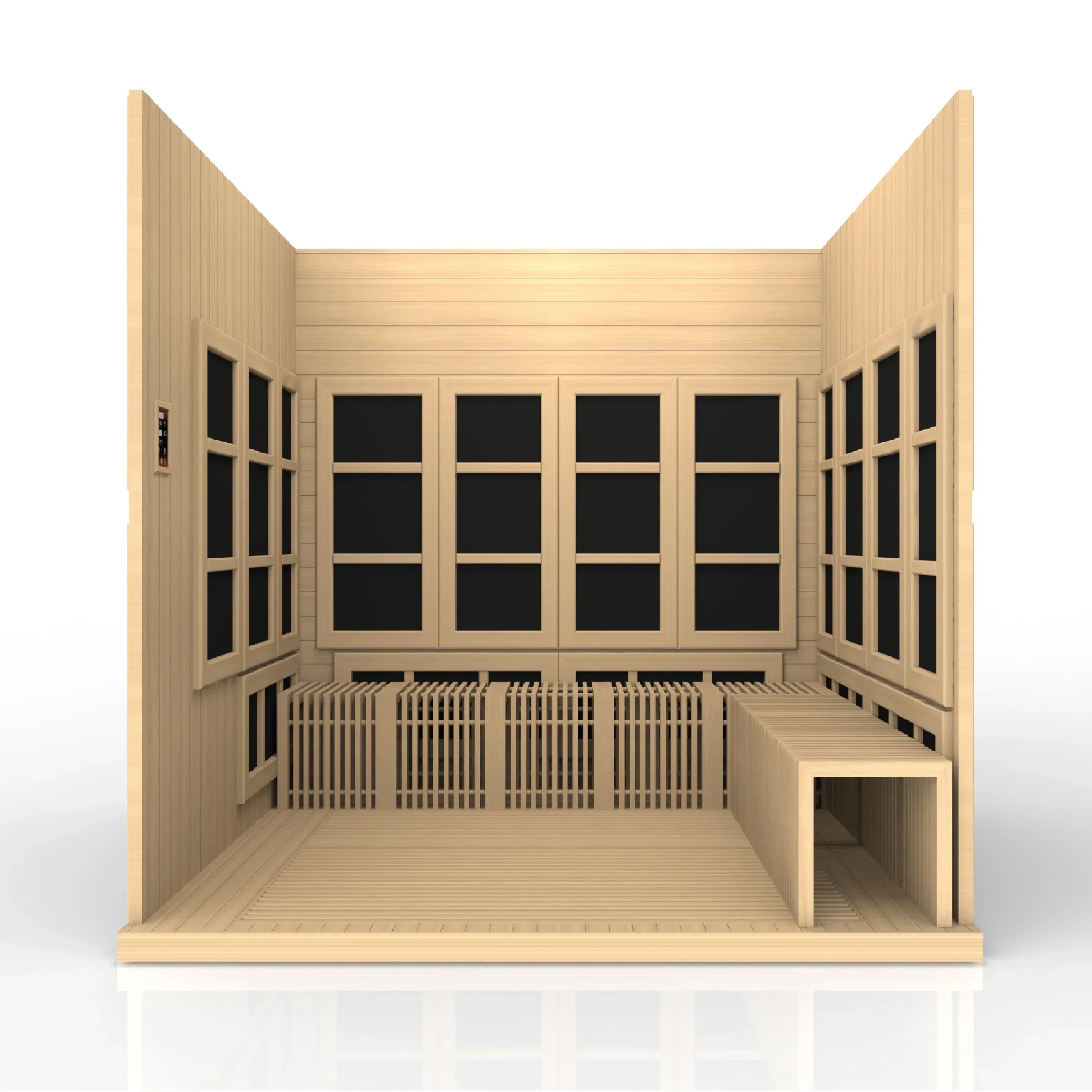 Golden Designs Catalonia 8-person Near Zero EMF FAR Infrared Sauna - Sauna Luxuries