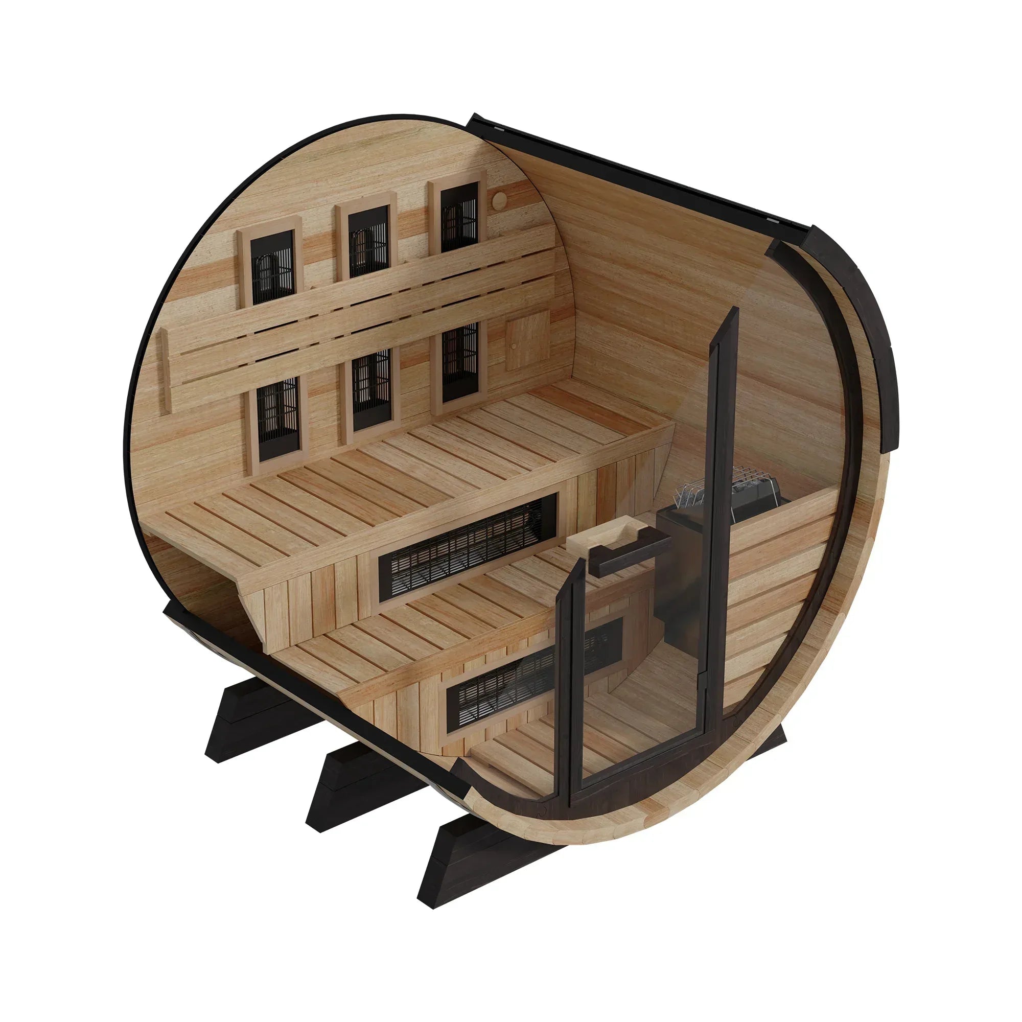 Finnmark Combination Barrel Sauna FD-7 - Sauna Luxuries