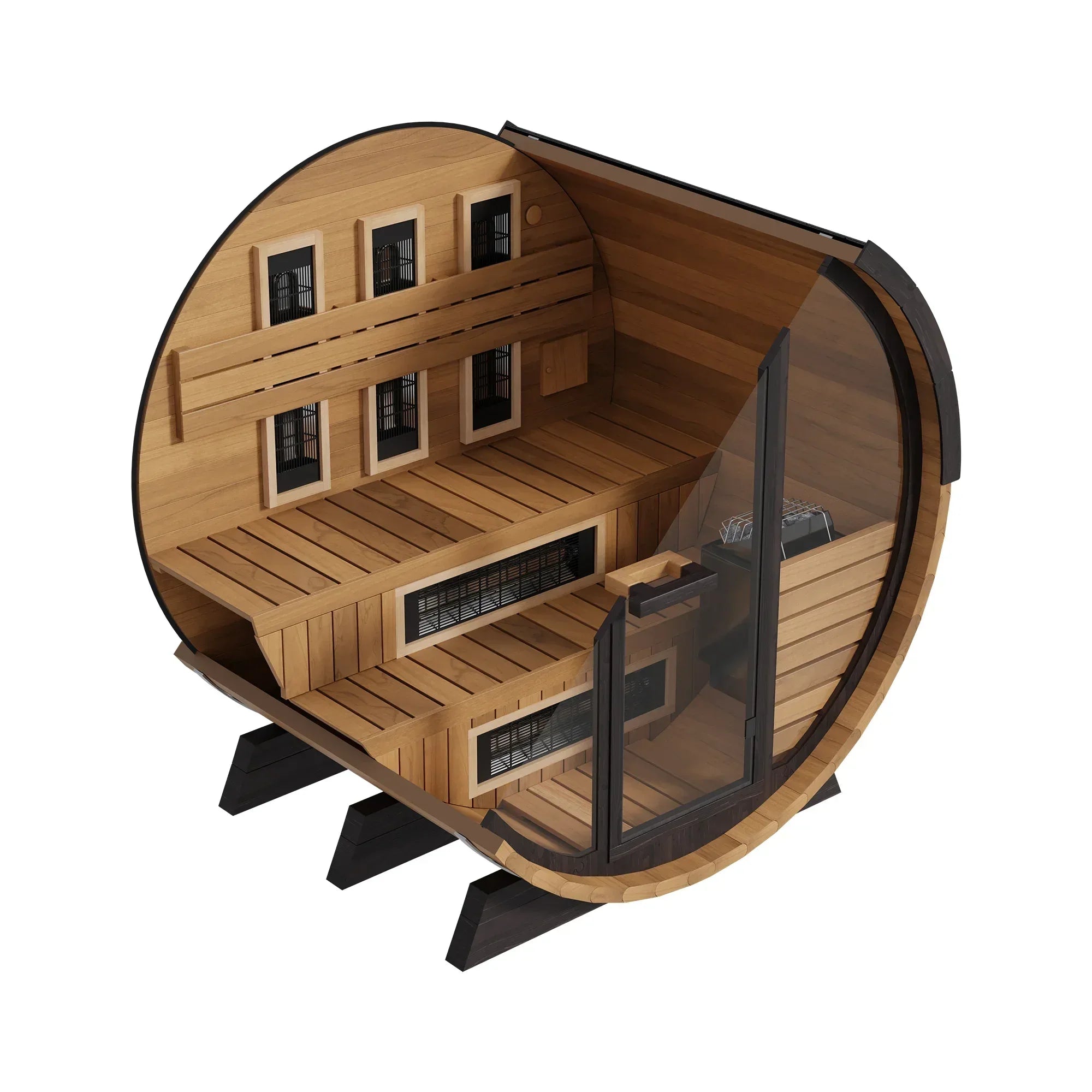 Finnmark Combination Barrel Sauna FD-6 - Sauna Luxuries