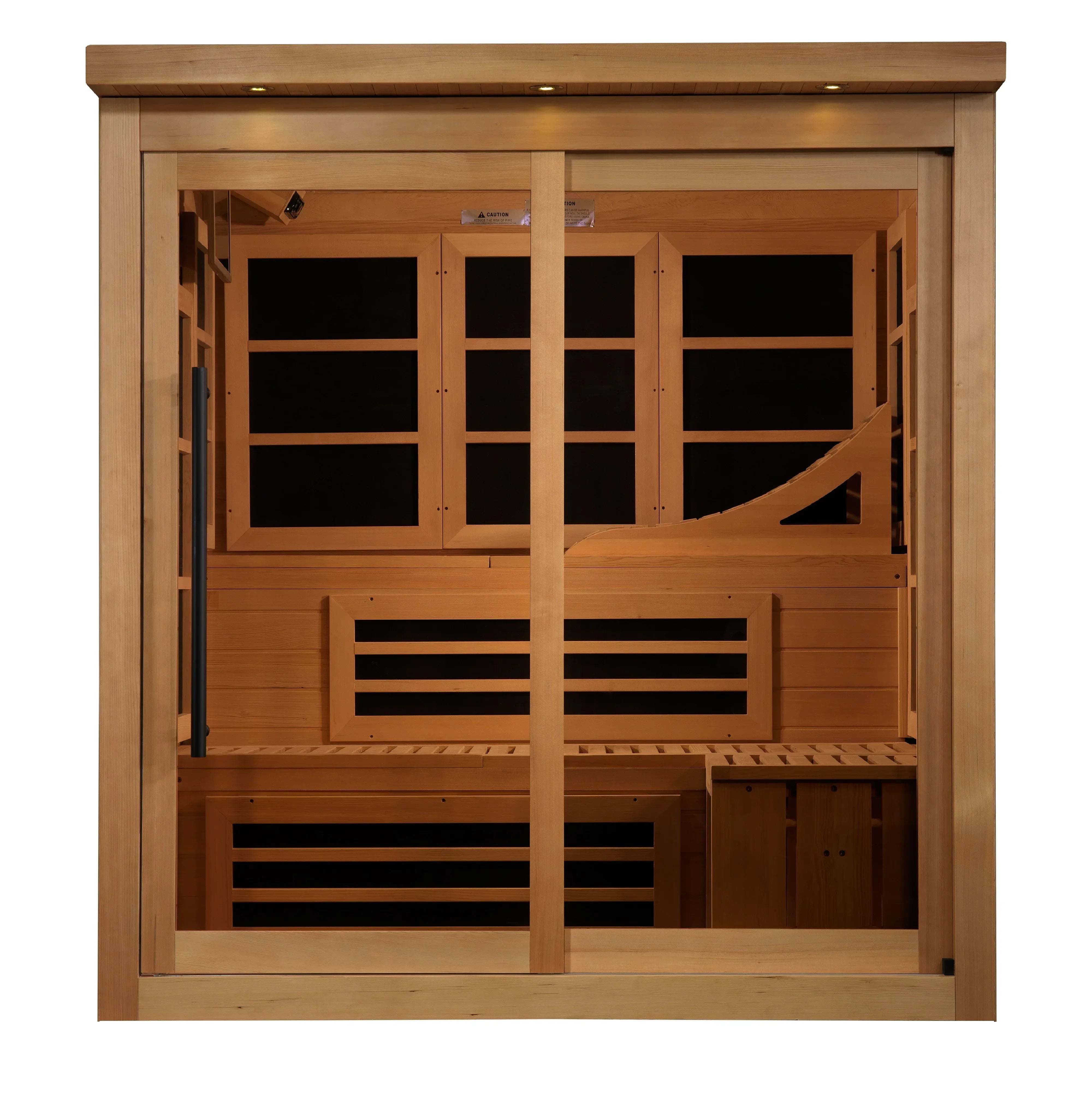 Golden Designs Monaco Limited Edition 6-person Near Zero EMF FAR Infrared Sauna - Sauna Luxuries