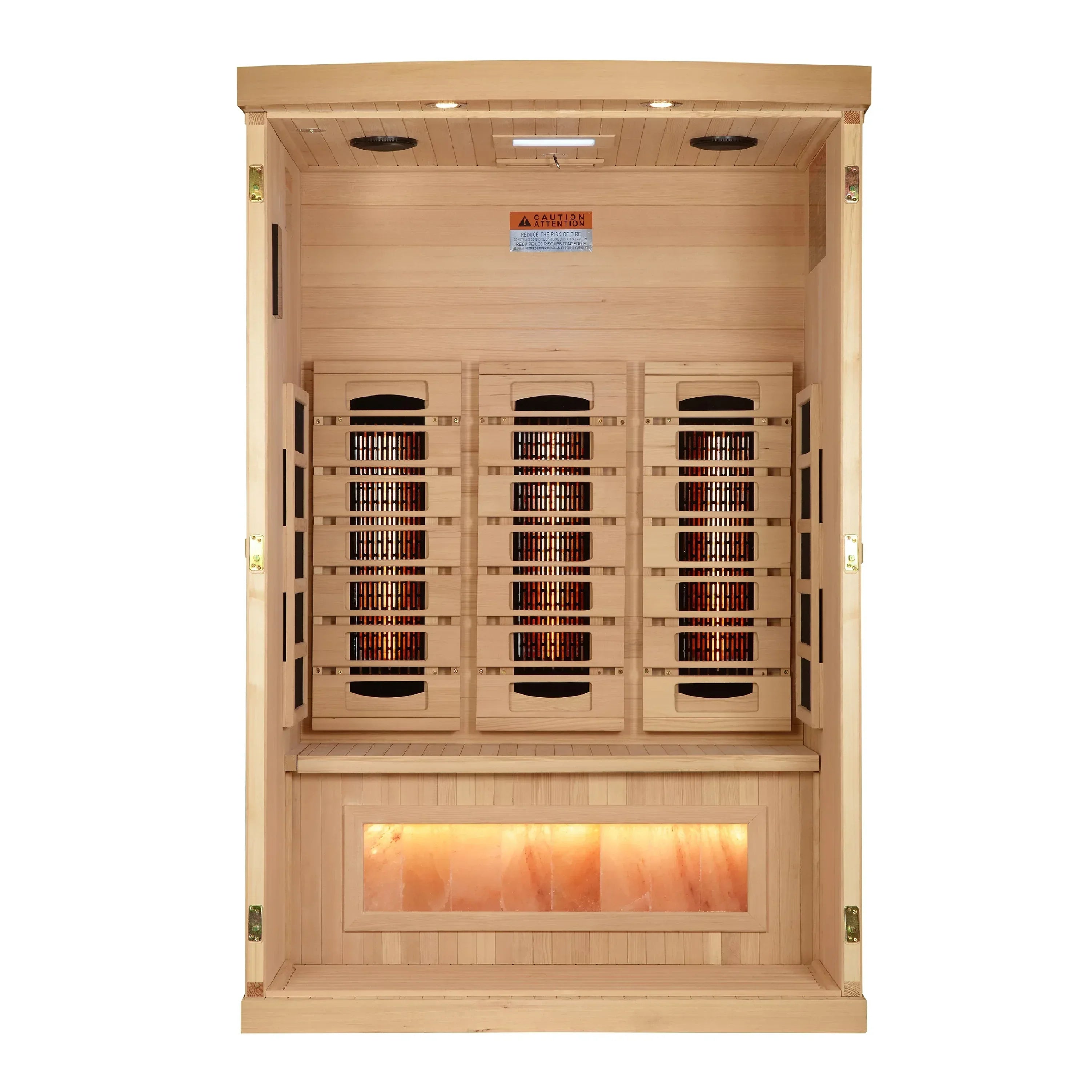 Golden Designs 2-Person Full Spectrum Near-Zero EMF Infrared Sauna - Sauna Luxuries