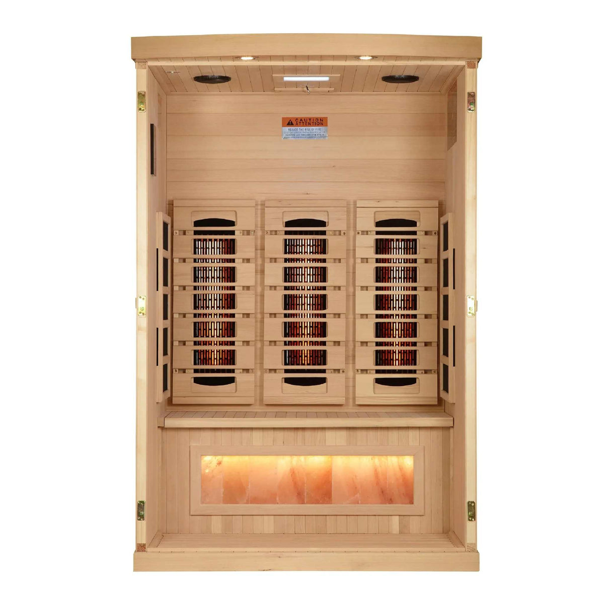 Golden Designs 2-Person Full Spectrum Near-Zero EMF Infrared Sauna - Sauna Luxuries