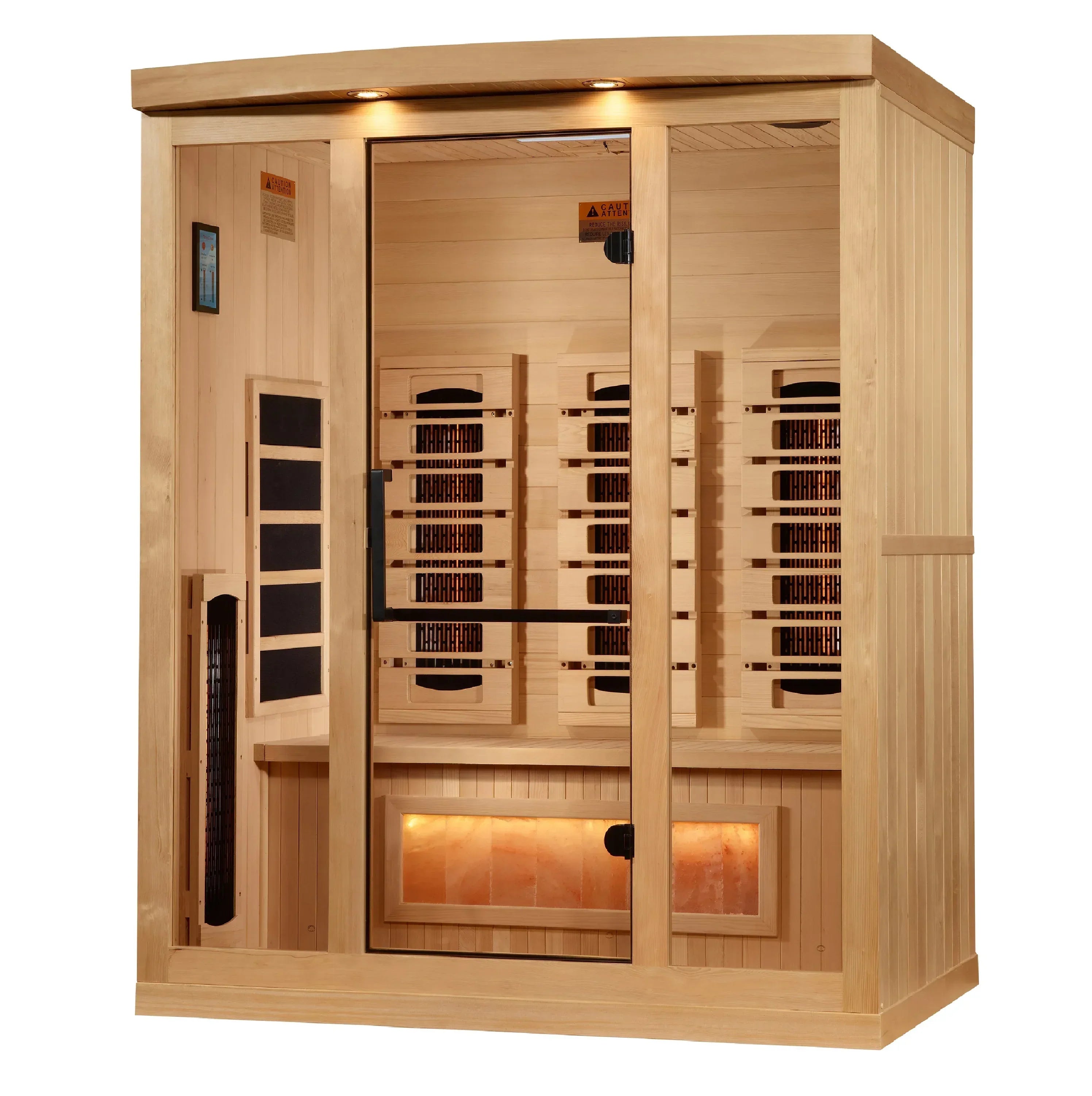 Golden Designs 3-Person Full Spectrum Near-Zero EMF Infrared Sauna - Sauna Luxuries