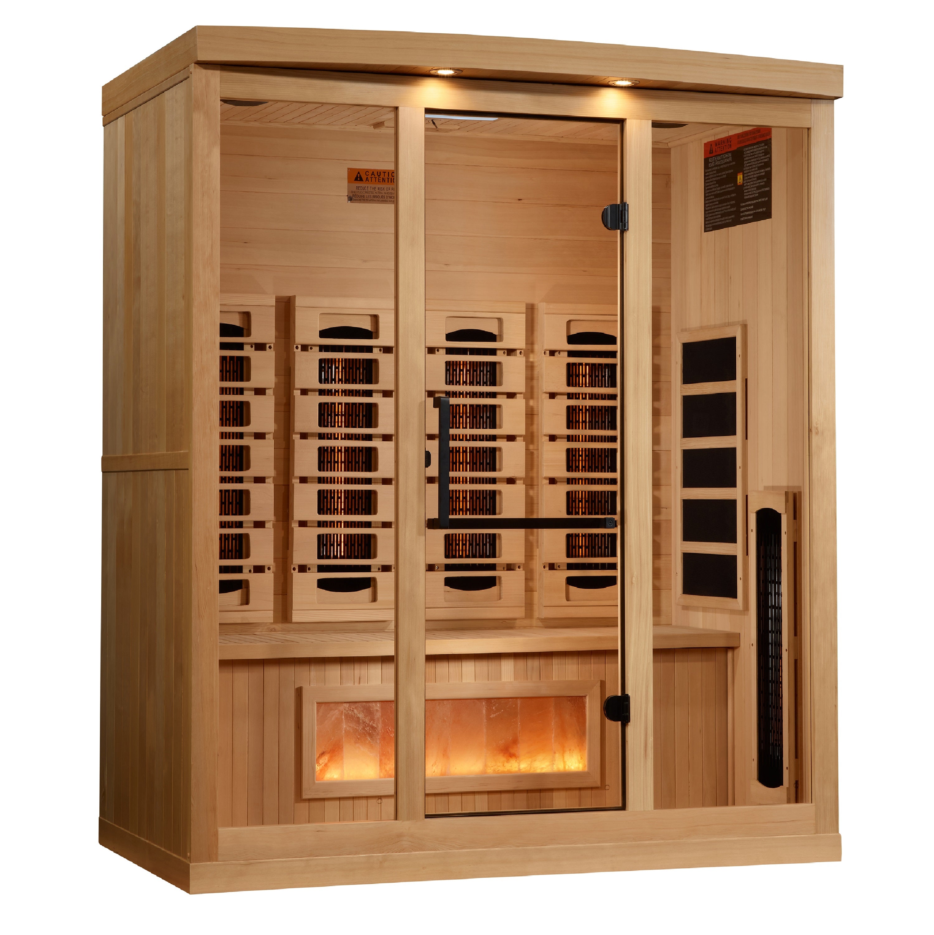Golden Designs 4-Person Near-Zero EMF Full-Spectrum Infrared Sauna