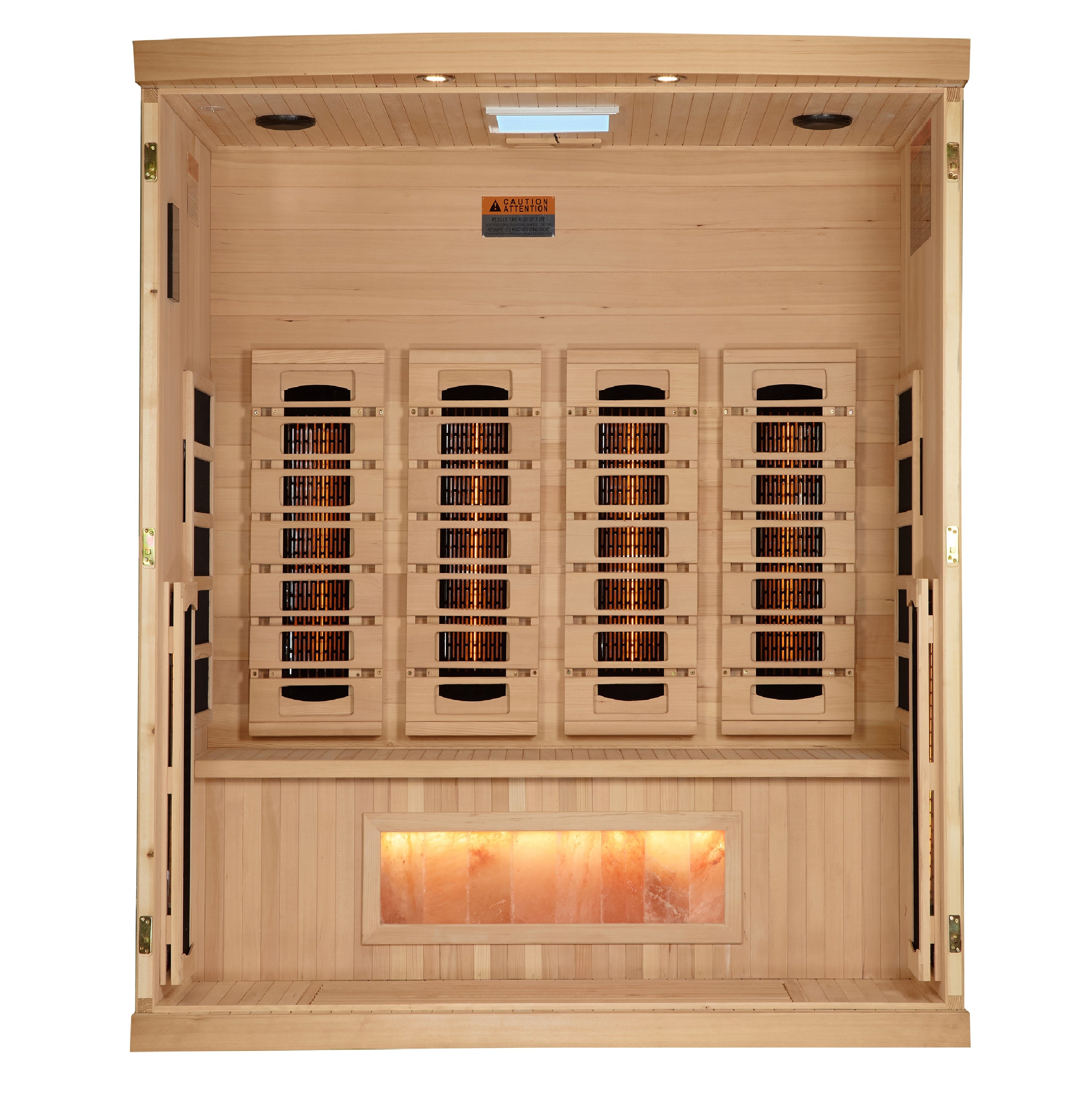 Golden Designs 4-Person Near-Zero EMF Full-Spectrum Infrared Sauna