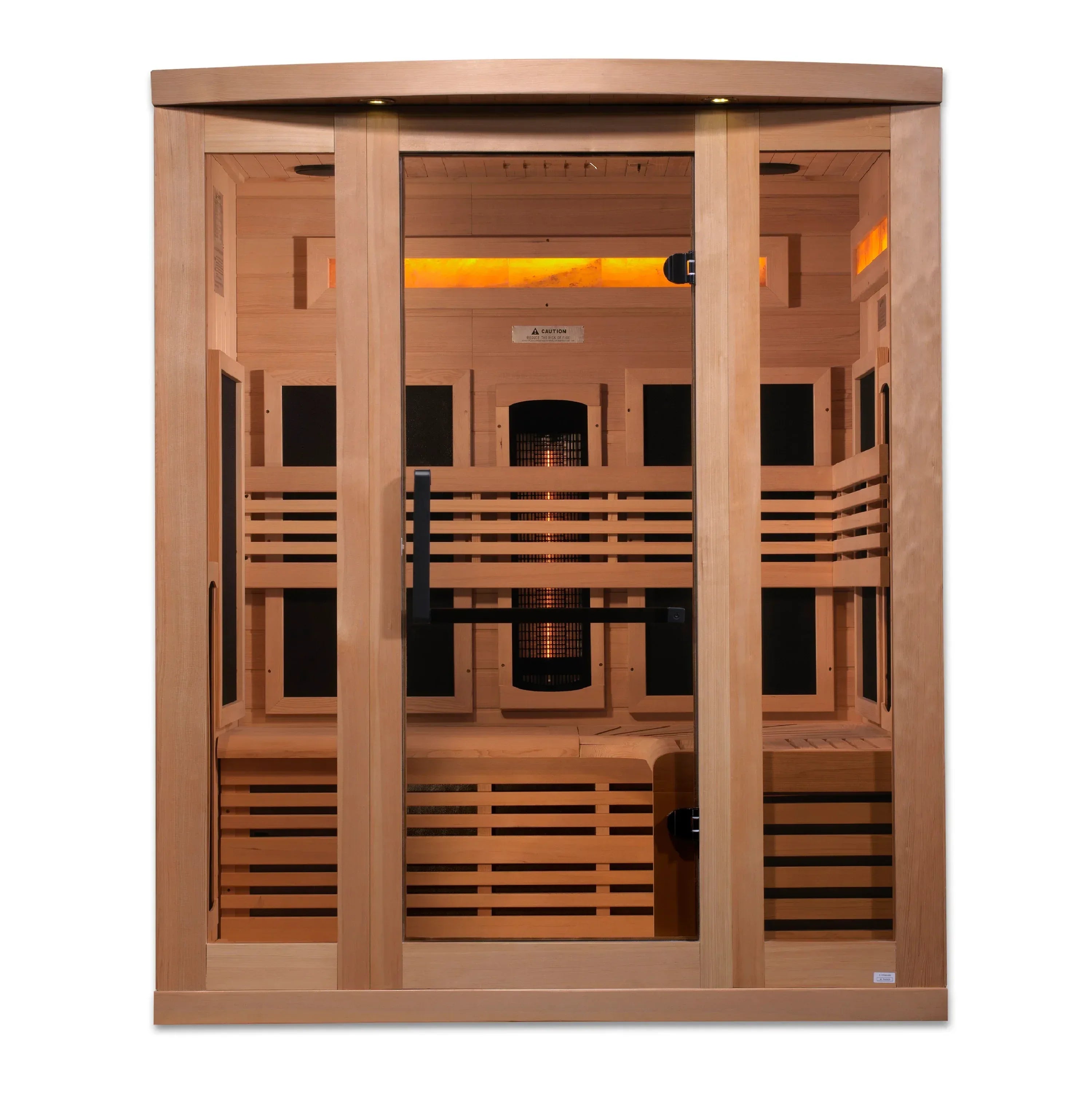 Golden Designs 3-Person Full Spectrum Near Zero EMF FAR Infrared Sauna - Sauna Luxuries