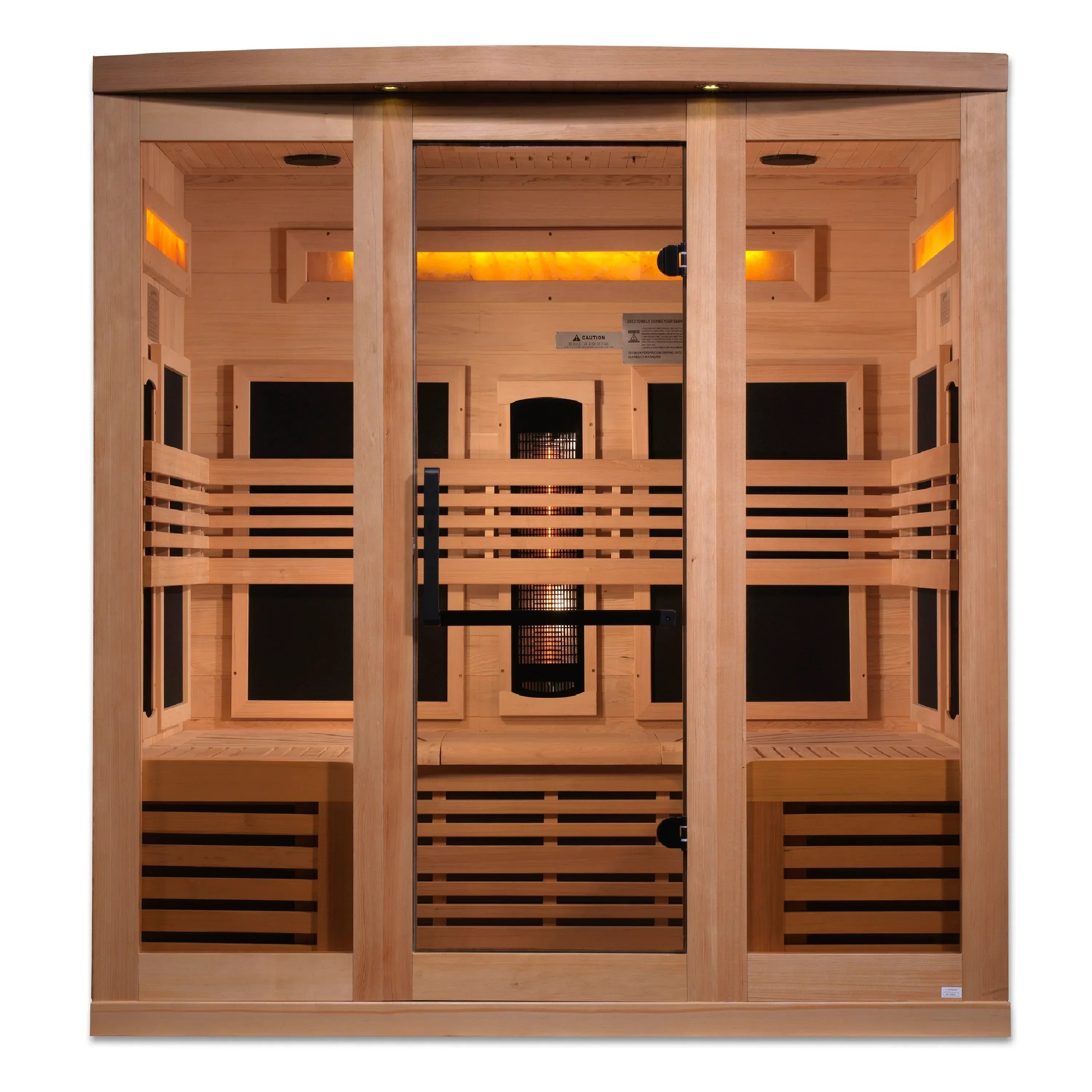 Golden Designs 6-Person Full Spectrum Near Zero EMF FAR Infrared Sauna - Sauna Luxuries