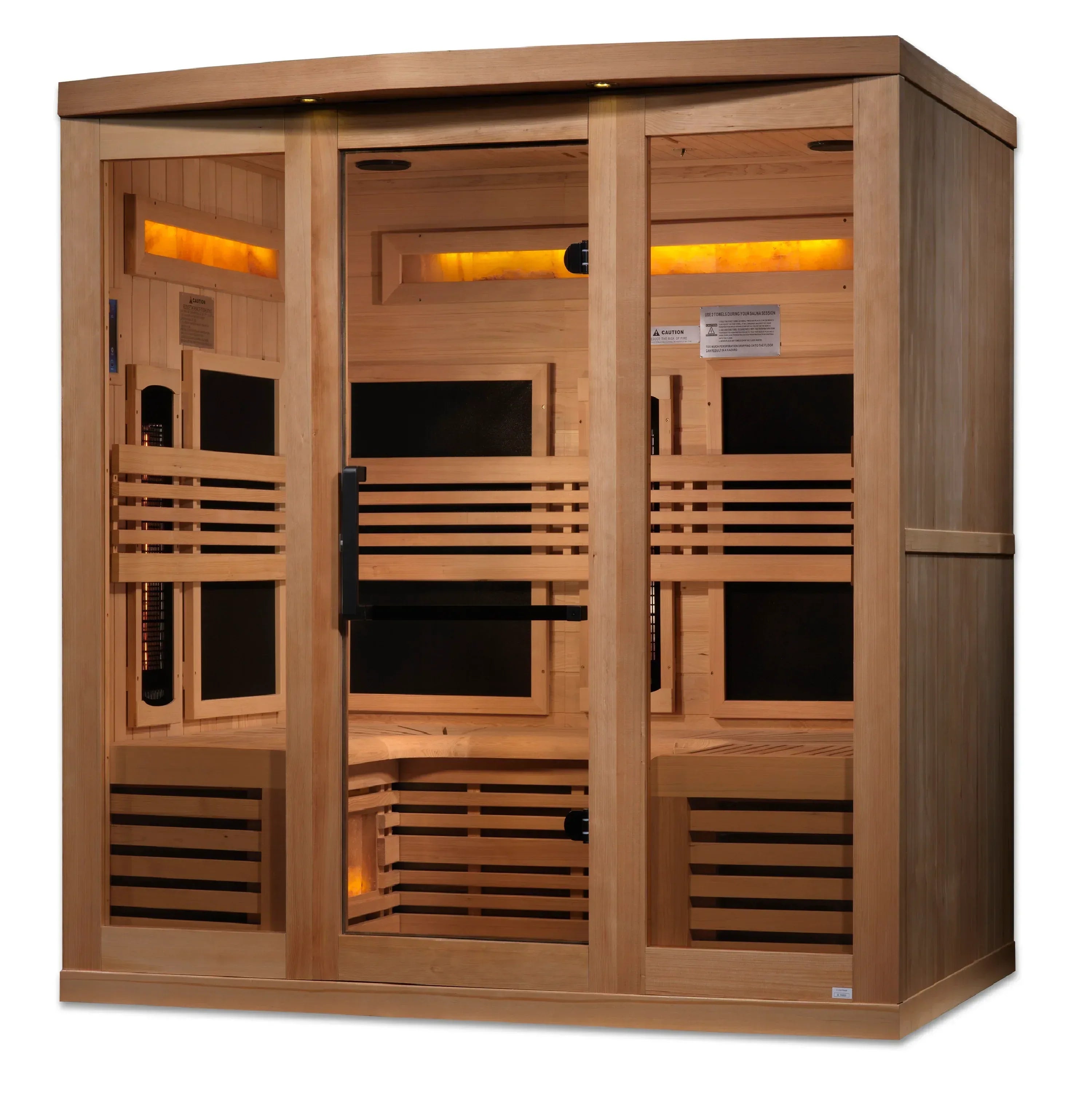Golden Designs 6-Person Full Spectrum Near Zero EMF FAR Infrared Sauna - Sauna Luxuries