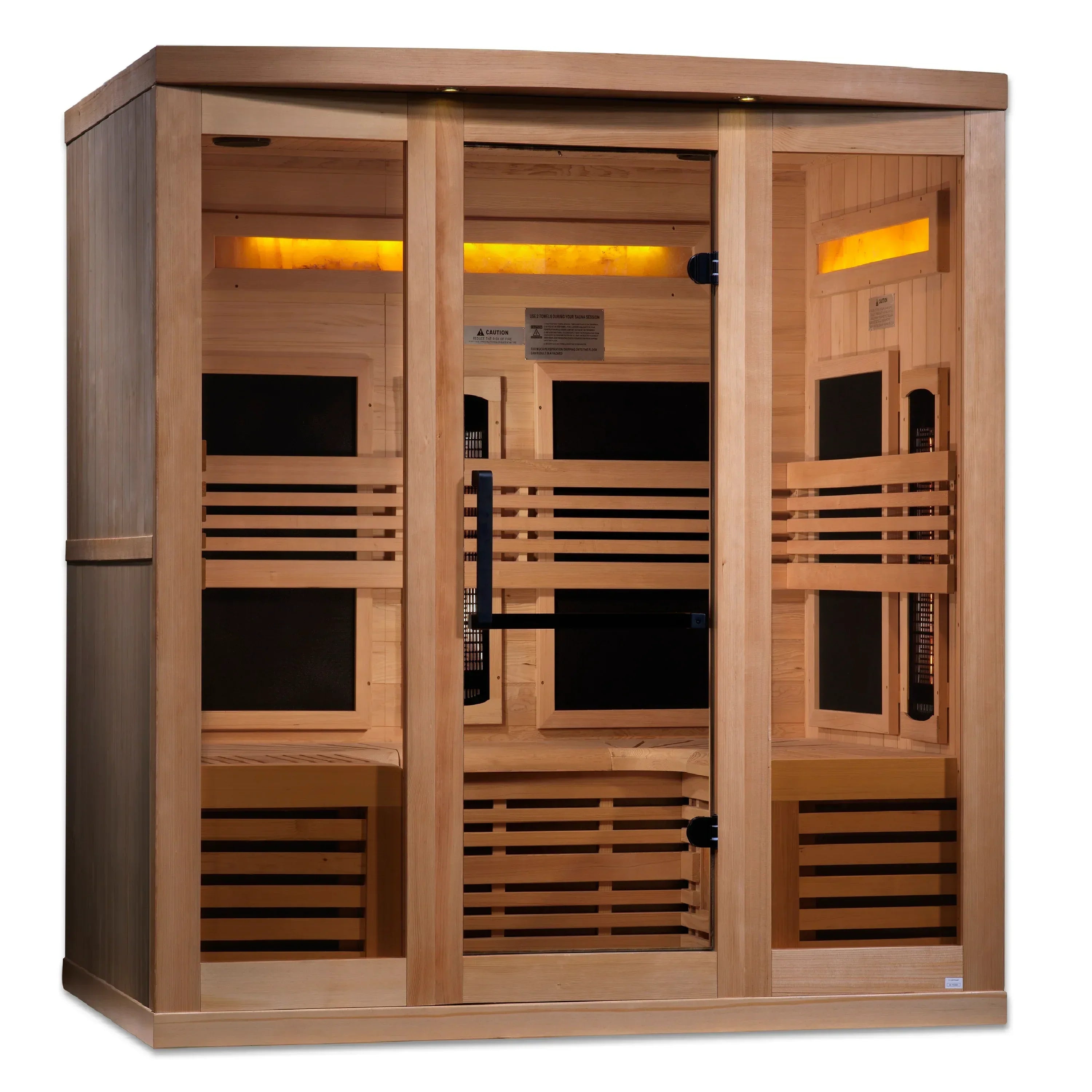 Golden Designs 6-Person Full Spectrum Near Zero EMF FAR Infrared Sauna - Sauna Luxuries