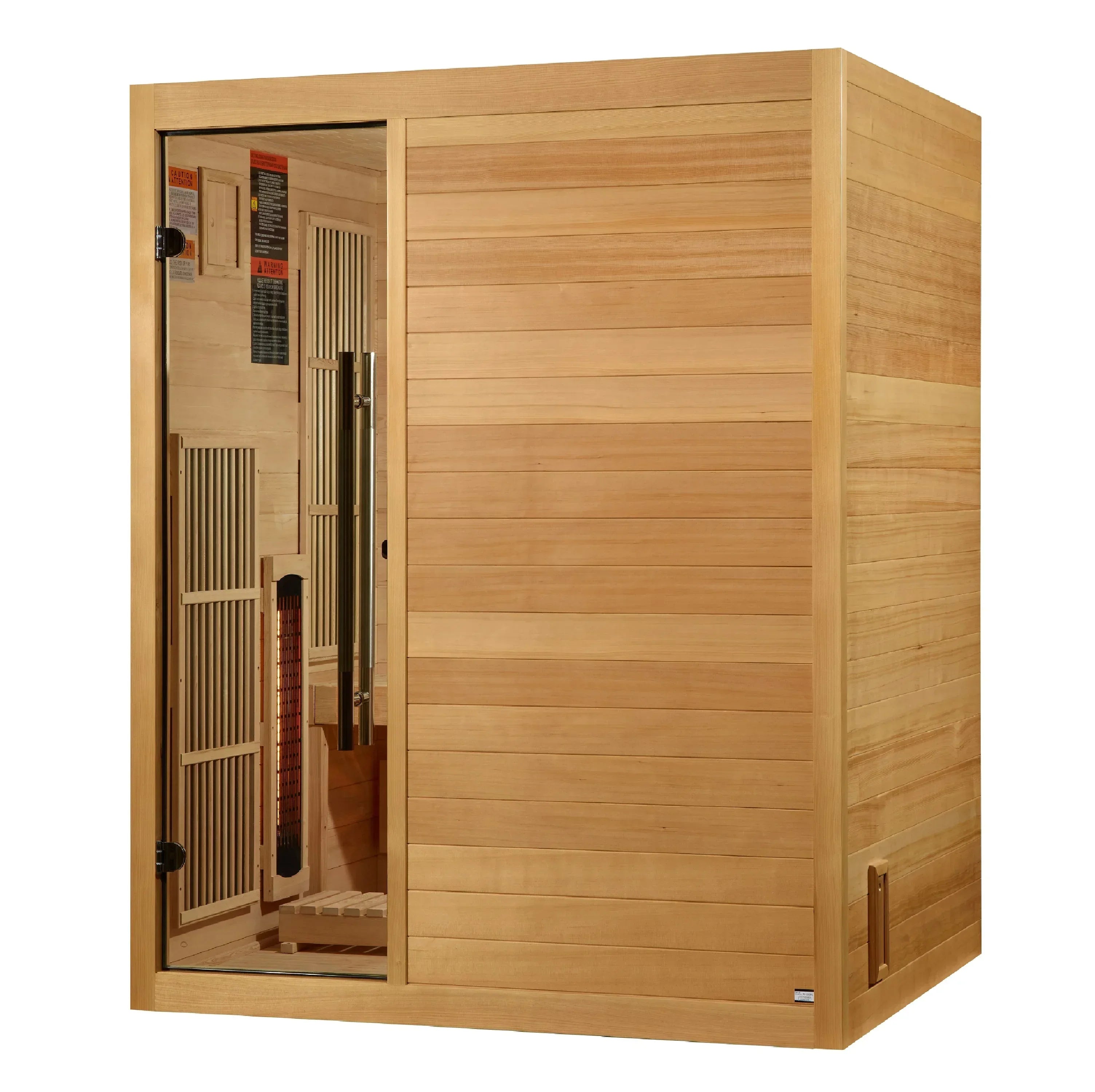 Golden Designs Soria 3 Person Hybrid Sauna | Full Spectrum & Harvia Stove - Sauna Luxuries