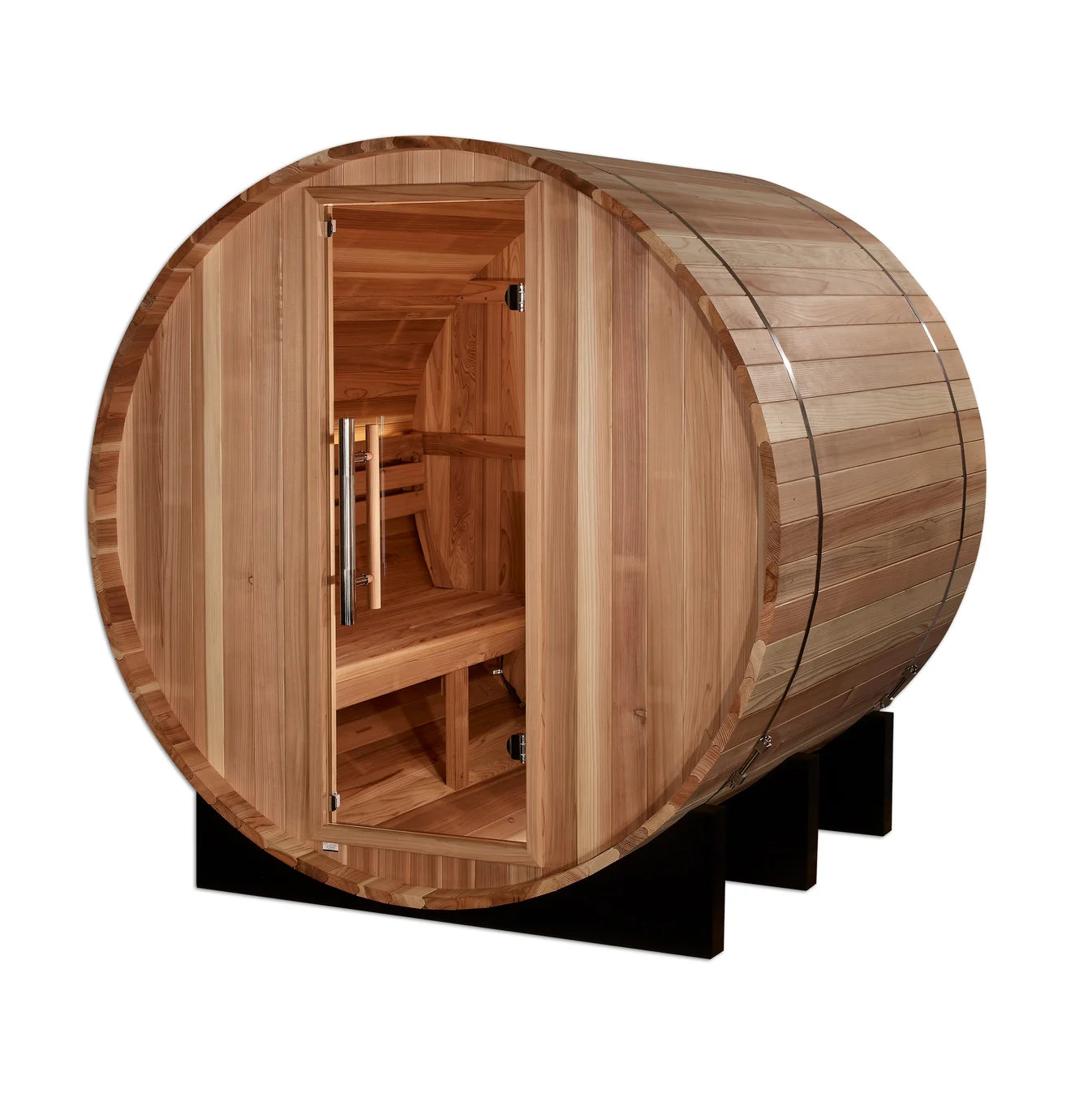 Golden Designs St. Moritz 2-Person Traditional Barrel Sauna Golden Designs