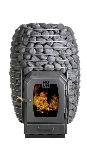 HUUM HIVE Wood Series 17.0kW Wood-Fired Sauna Stove w/ Firebox Extension - Sauna Luxuries