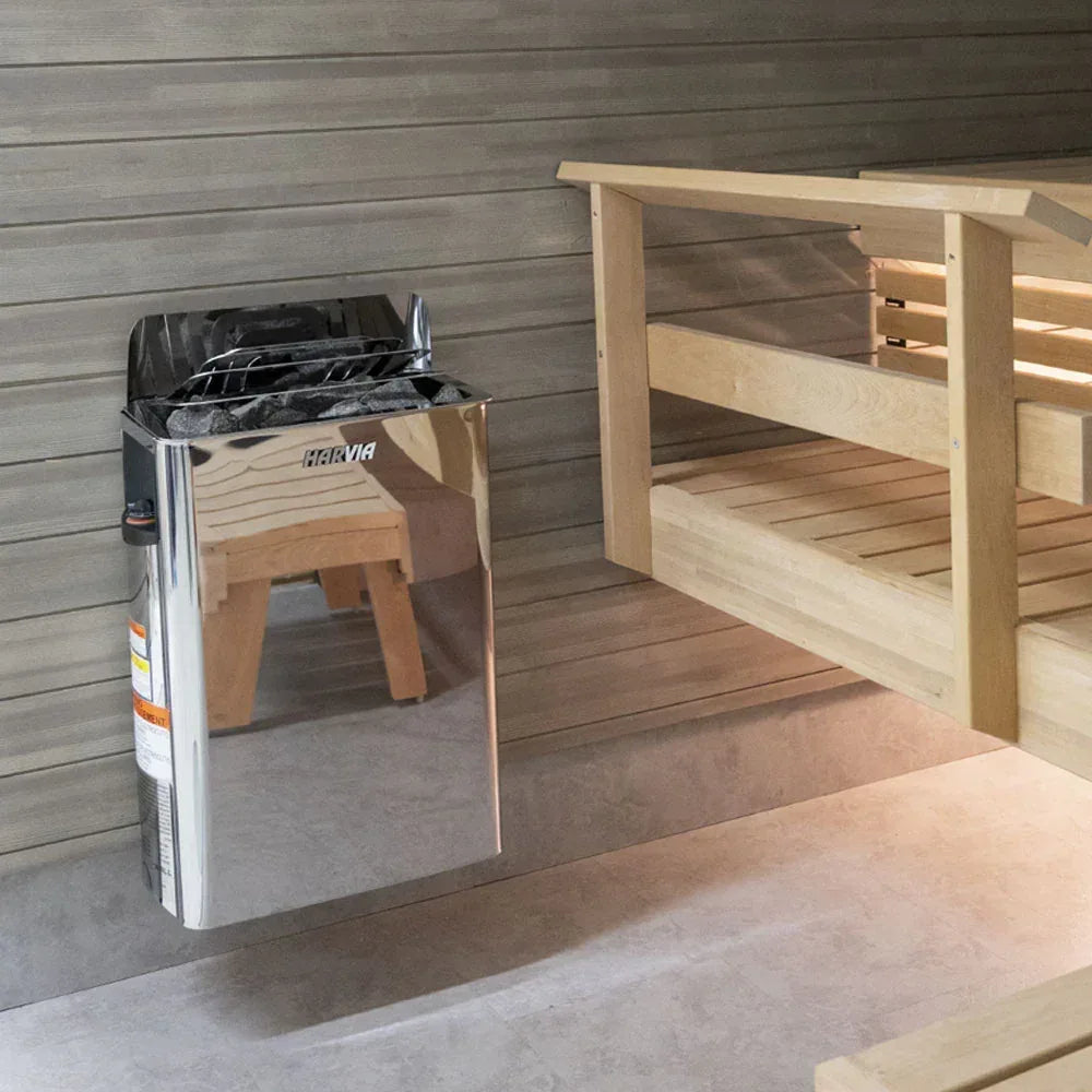 Harvia The Wall SWS60 6kW Stainless Sauna Heater 240V 1PH - Sauna Luxuries