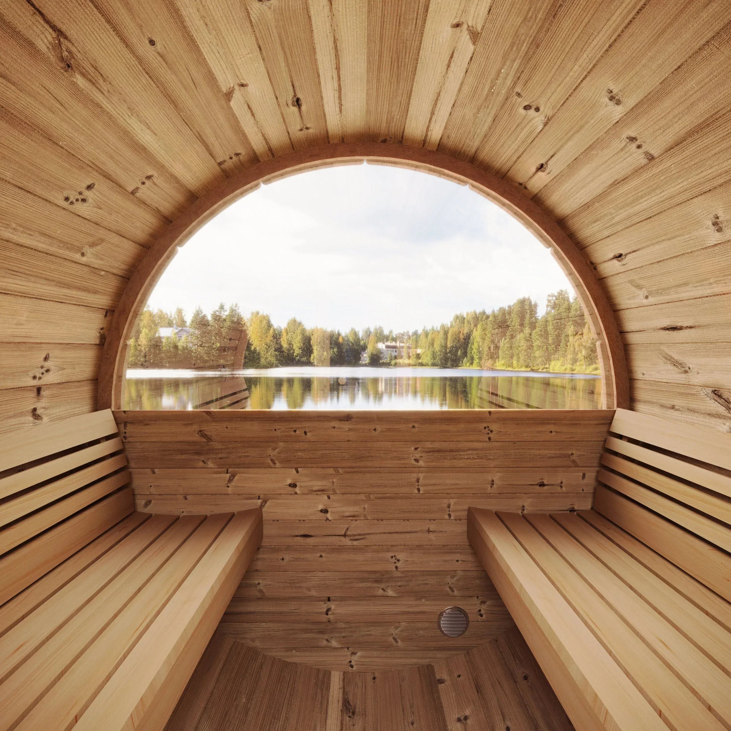 SaunaLife Model E7W Sauna Barrel-Window - Sauna Luxuries