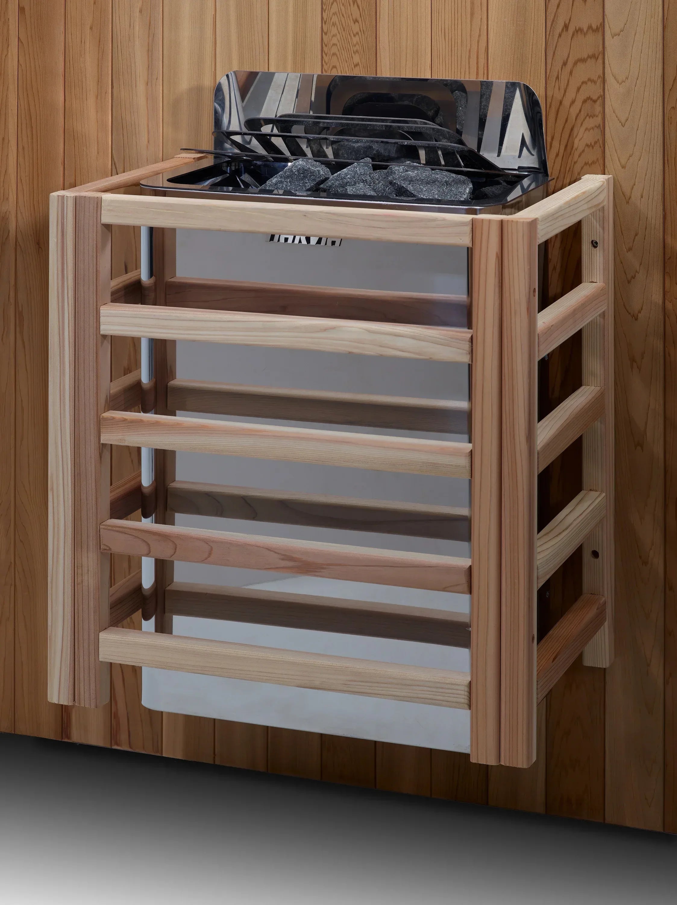 Golden Designs Toledo 6 Person Hybrid Sauna | Full Spectrum & Harvia Stove - Sauna Luxuries
