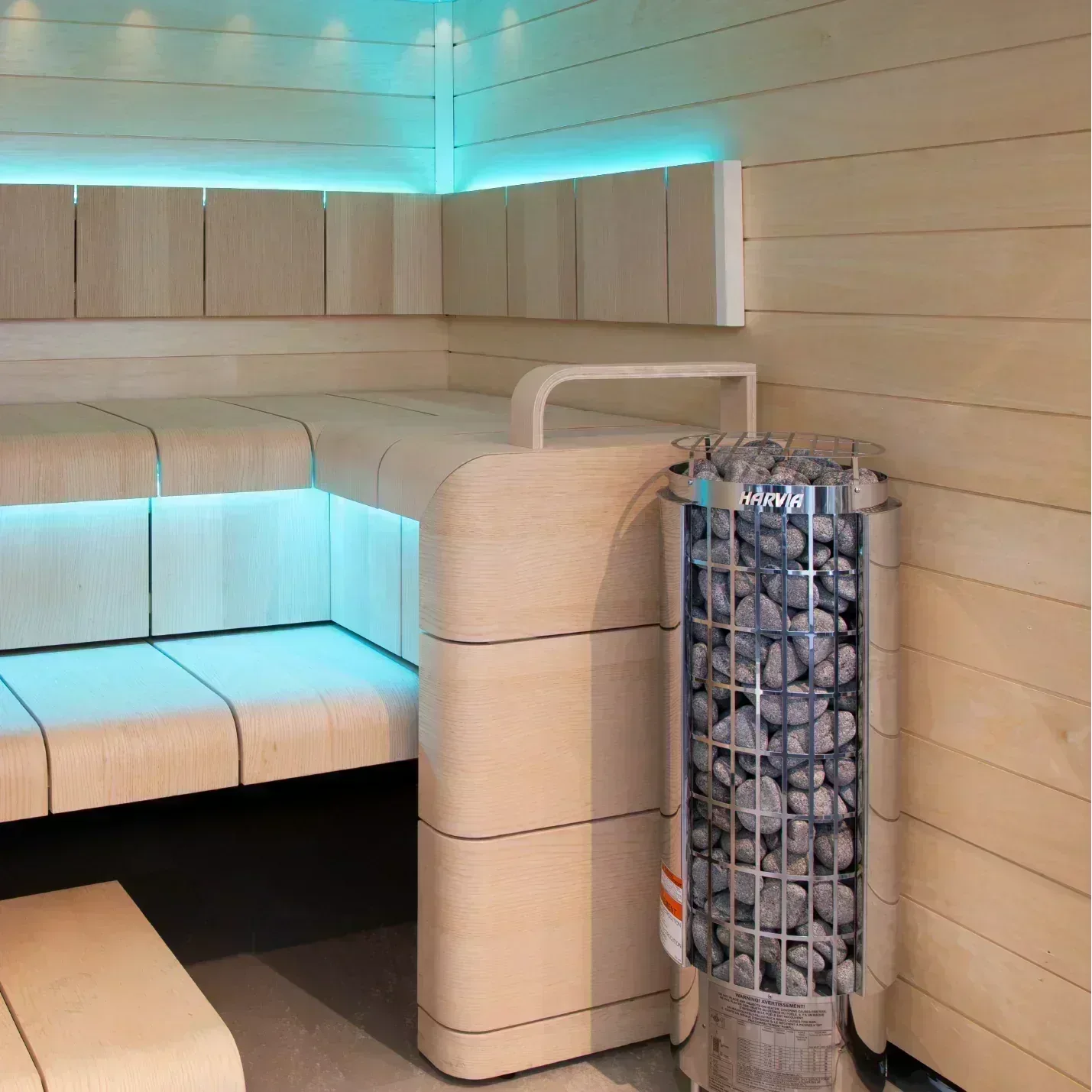 Cilindro Half Series 10.5kW Stainless Steel Sauna Heater at 240V 1PH - Sauna Luxuries