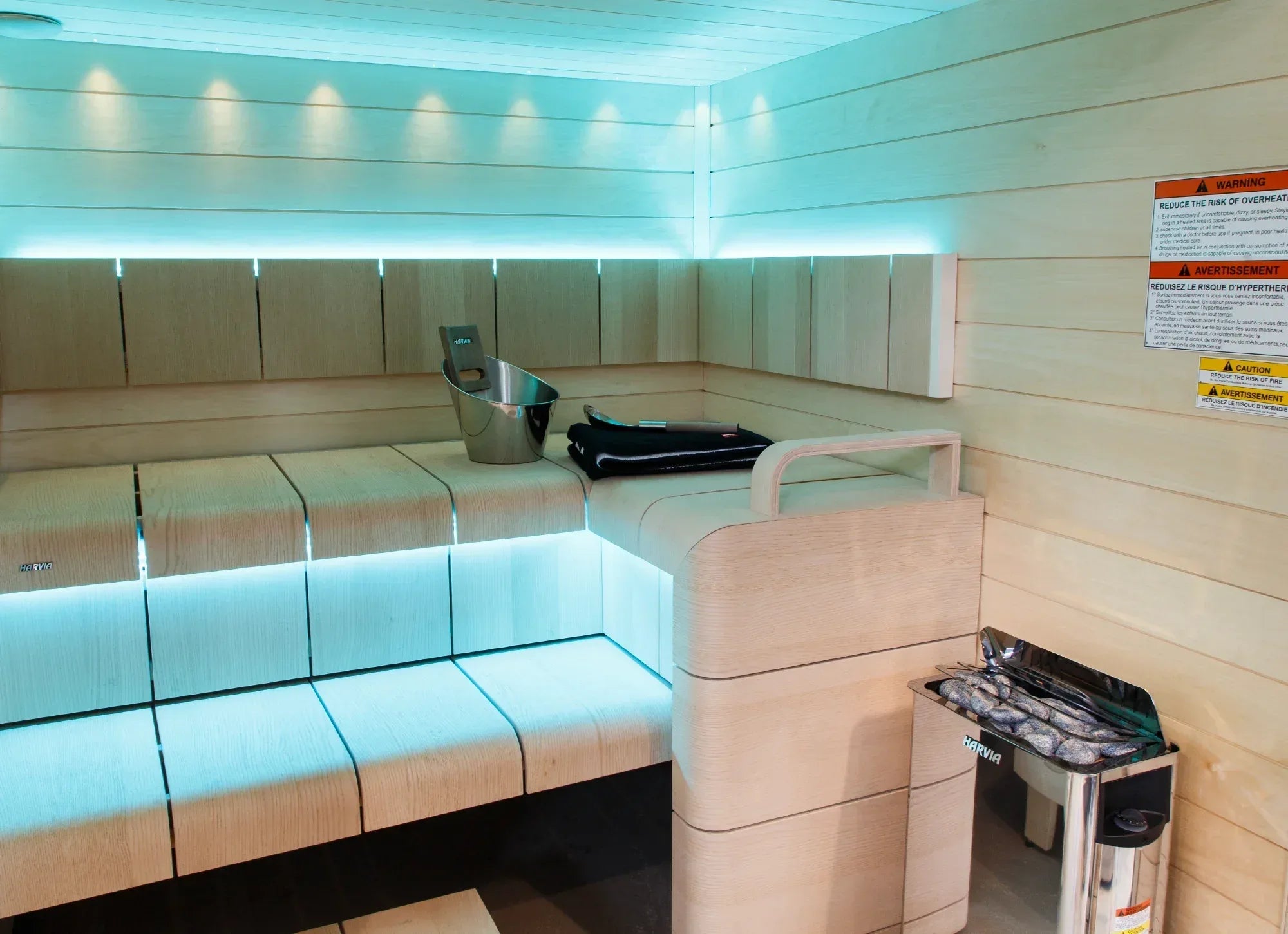 Harvia The Wall SWS60 6kW Stainless Sauna Heater 240V 1PH - Sauna Luxuries