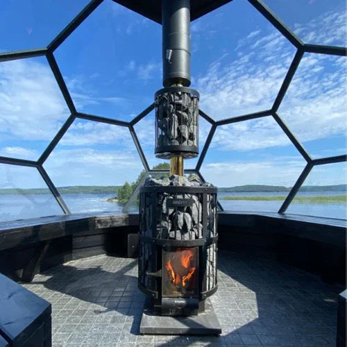 Harvia WHP1500M Sauna Chimney Kit 1500mm Black Steel