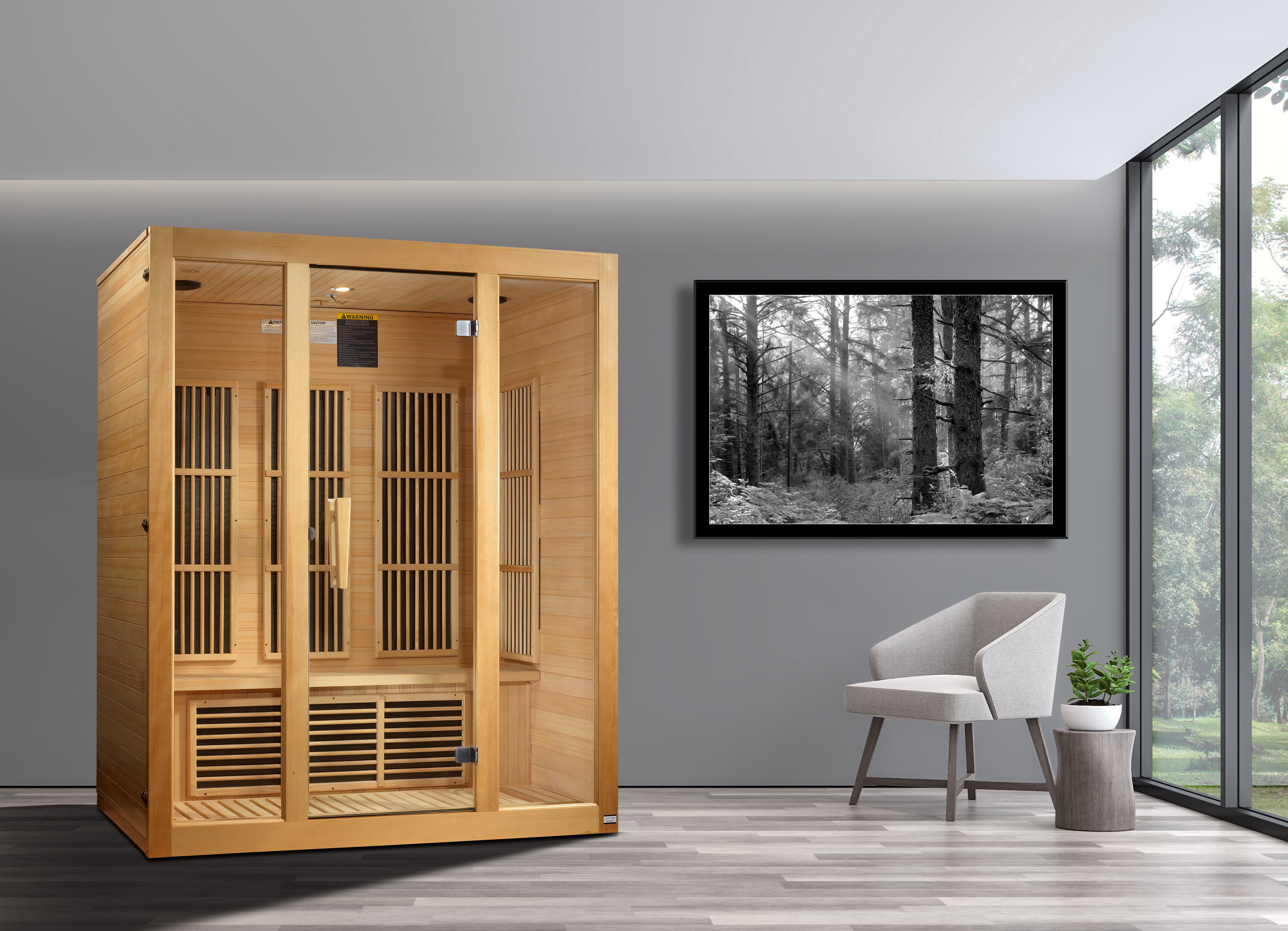 Maxxus Bellevue 3-Person Low EMF FAR Infrared Sauna