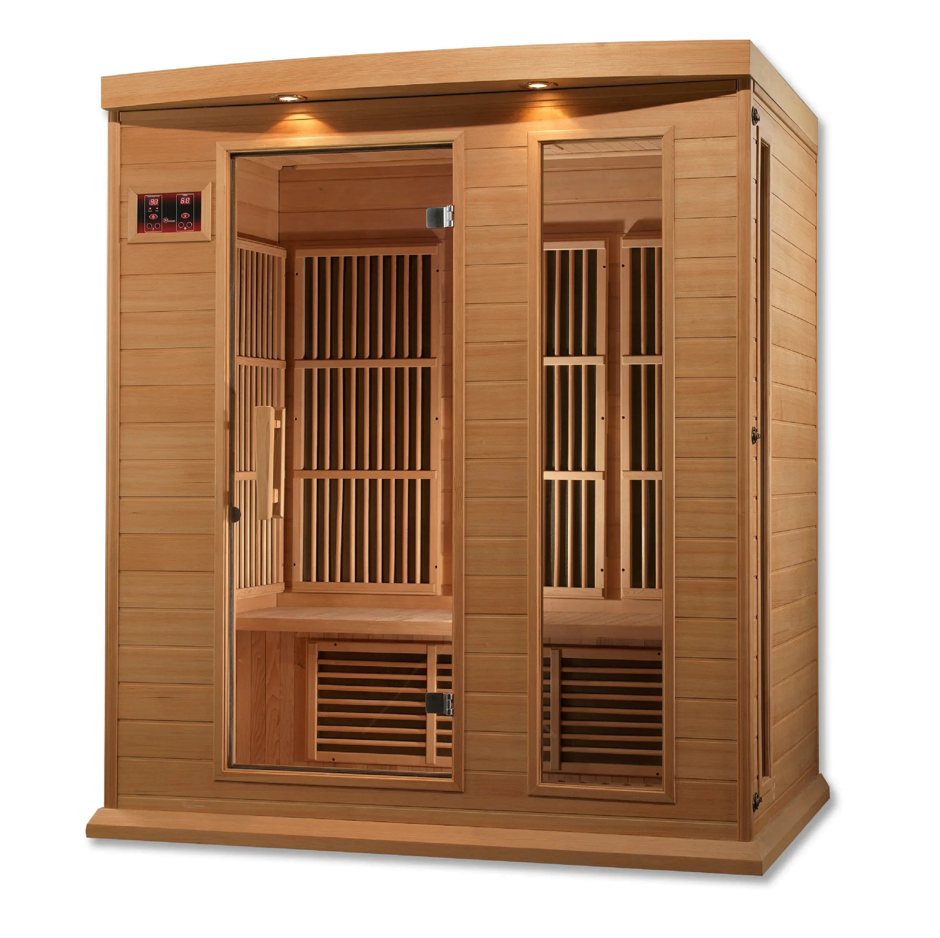 Maxxus 3-Person Low EMF FAR Infrared Sauna - Sauna Luxuries