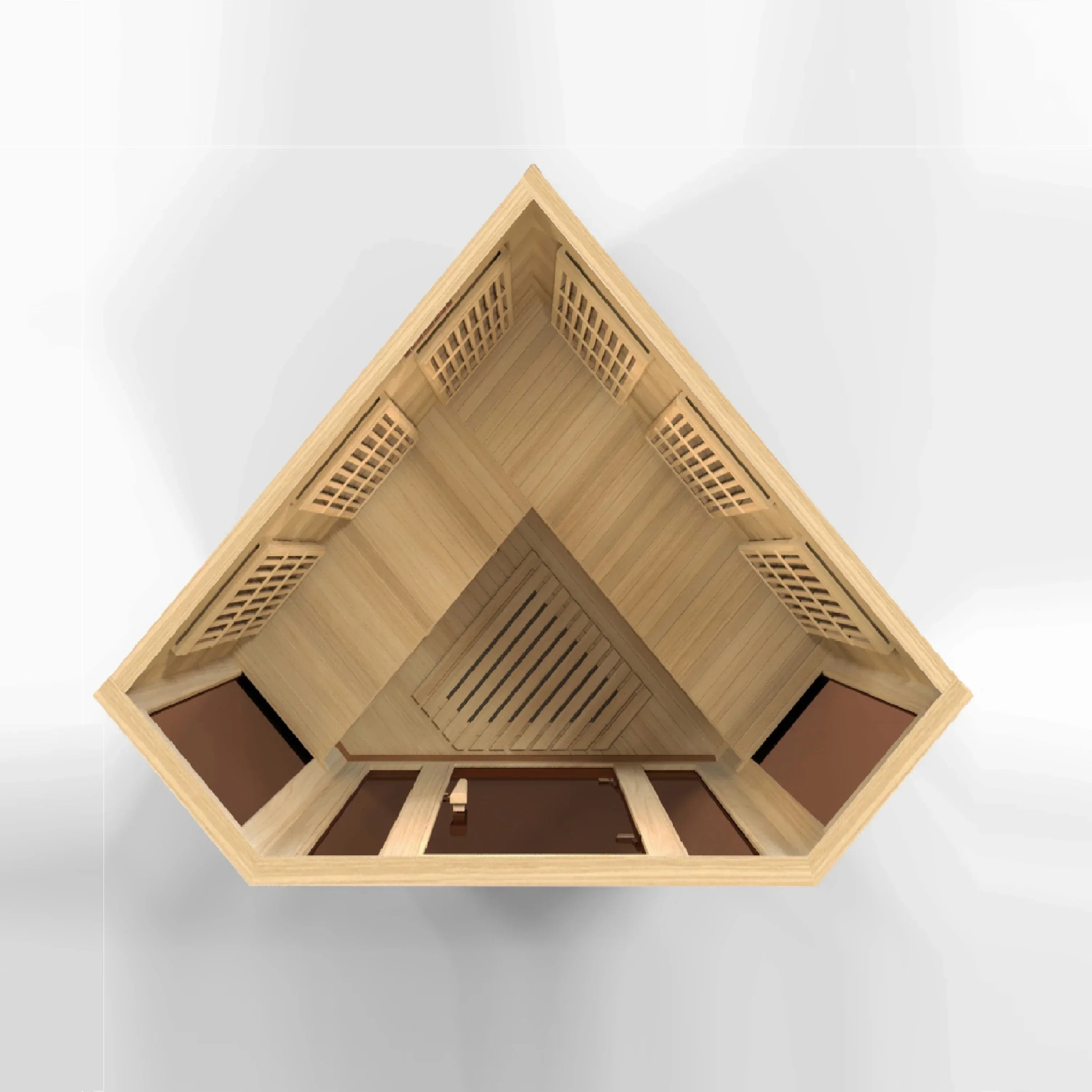 Maxxus 3-Person Corner Low EMF FAR Infrared Sauna - Sauna Luxuries