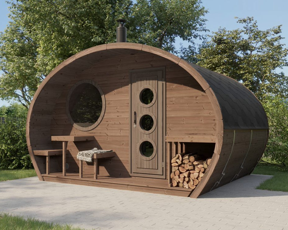 SaunaLife Model G11 Outdoor Home Sauna Kit