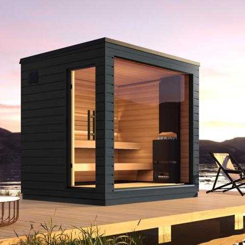 SaunaLife Model G6 Pre-Assembled Outdoor Home Sauna - Sauna Luxuries
