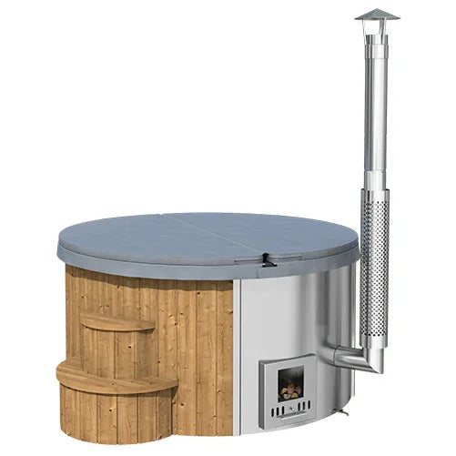 SaunaLife Model S4 Wood-Fired Hot Tub Natural SaunaLife
