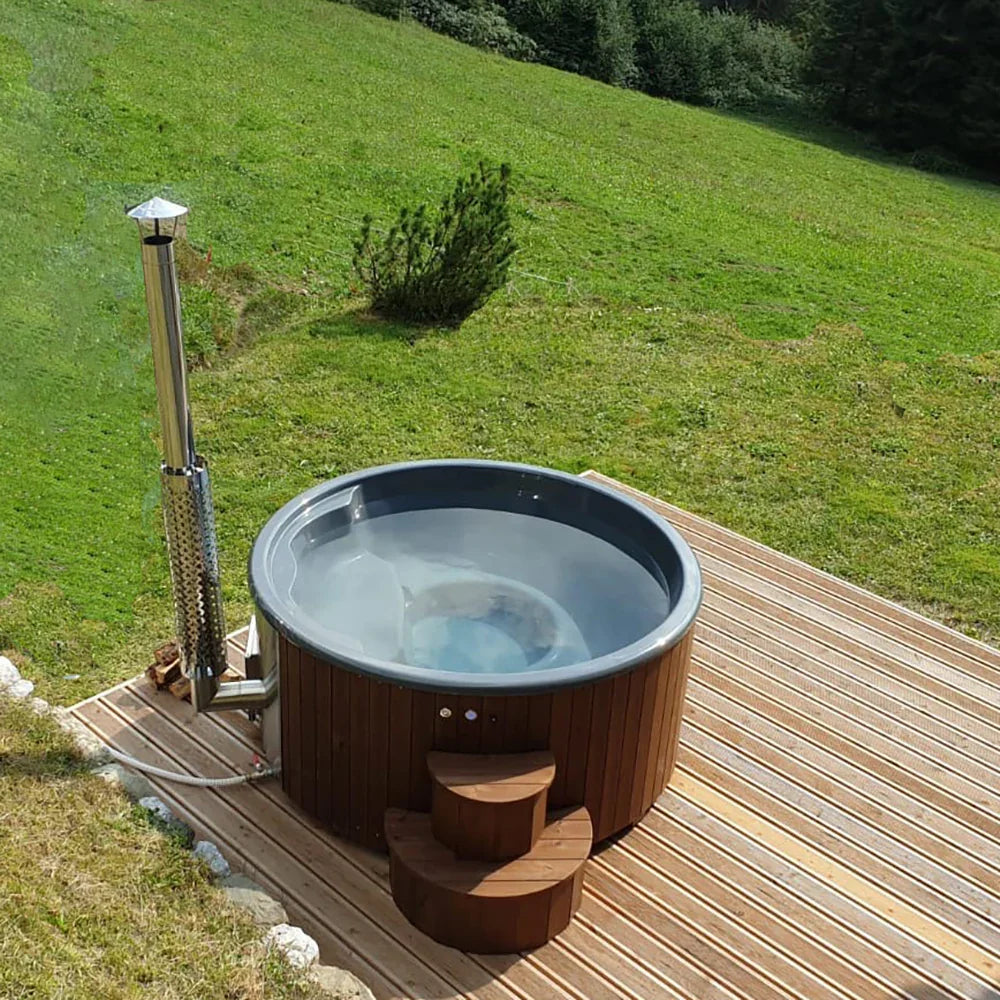 SaunaLife Model S4 Wood-Fired Hot Tub Natural SaunaLife