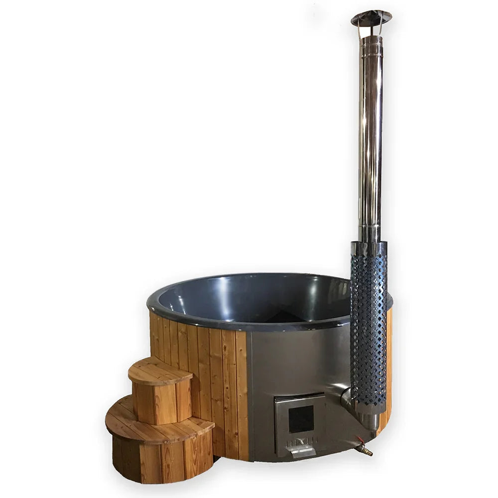 SaunaLife Model S4 Wood-Fired Hot Tub Natural SaunaLife