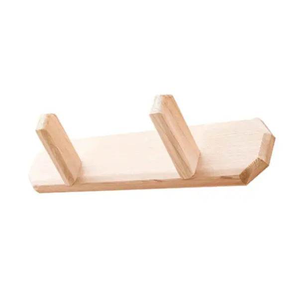 Scandia 2-Peg Cedar Towel Hanger - Sauna Luxuries