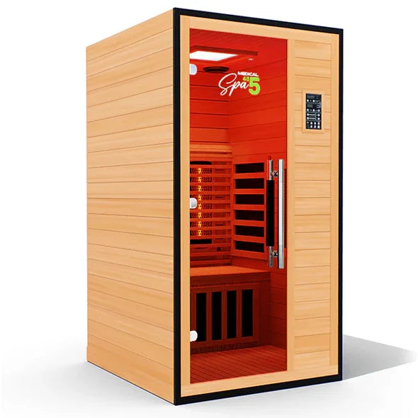 Commercial 485 Medical Infrared Sauna | 1 Person, Commercial Grade - Sauna Luxuries
