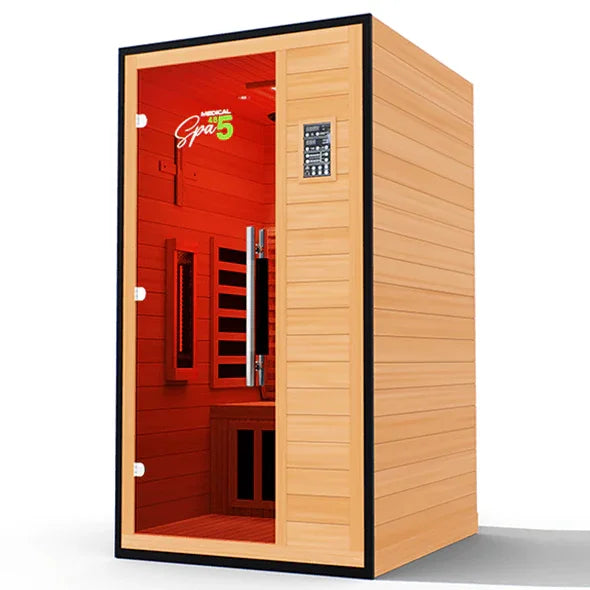 Commercial 485 Medical Infrared Sauna | 1 Person, Commercial Grade - Sauna Luxuries
