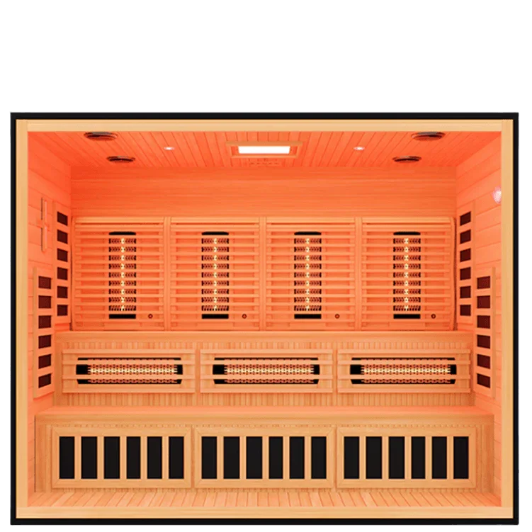 Commercial 488 Medical Sauna | XL Infrared + Red Light + Smart Tablet - Sauna Luxuries